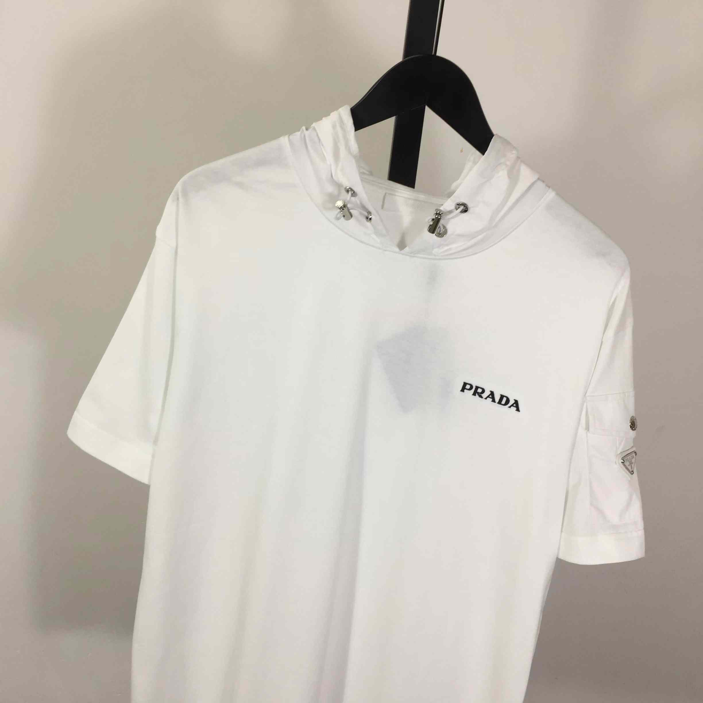 Prada Hooded T-shirt - DopestKickz