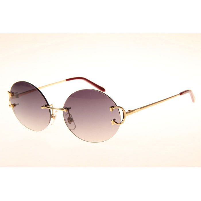 Cartier CT 4193832 Sunglasses In Gold Gradient Grey - DopestKickz
