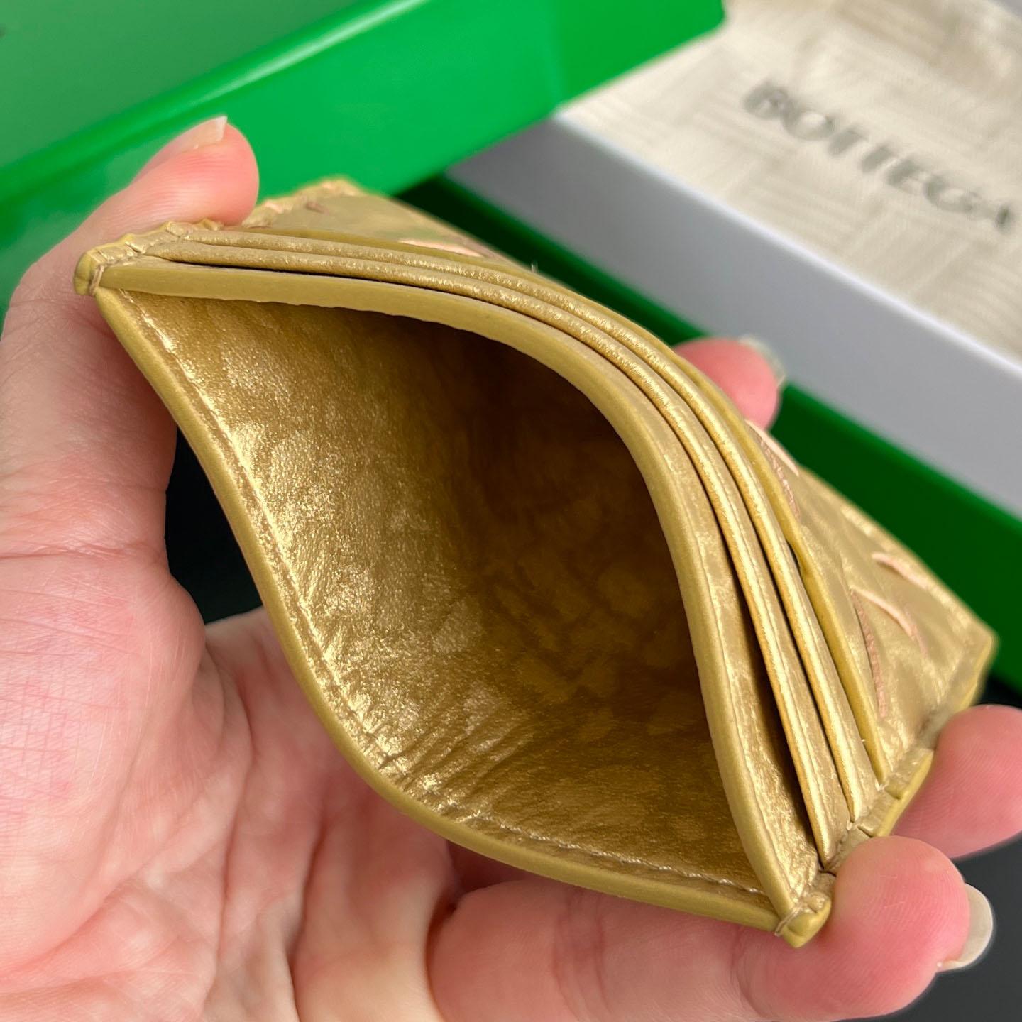 Bottega Veneta Intrecciato Credit Card Case - DopestKickz