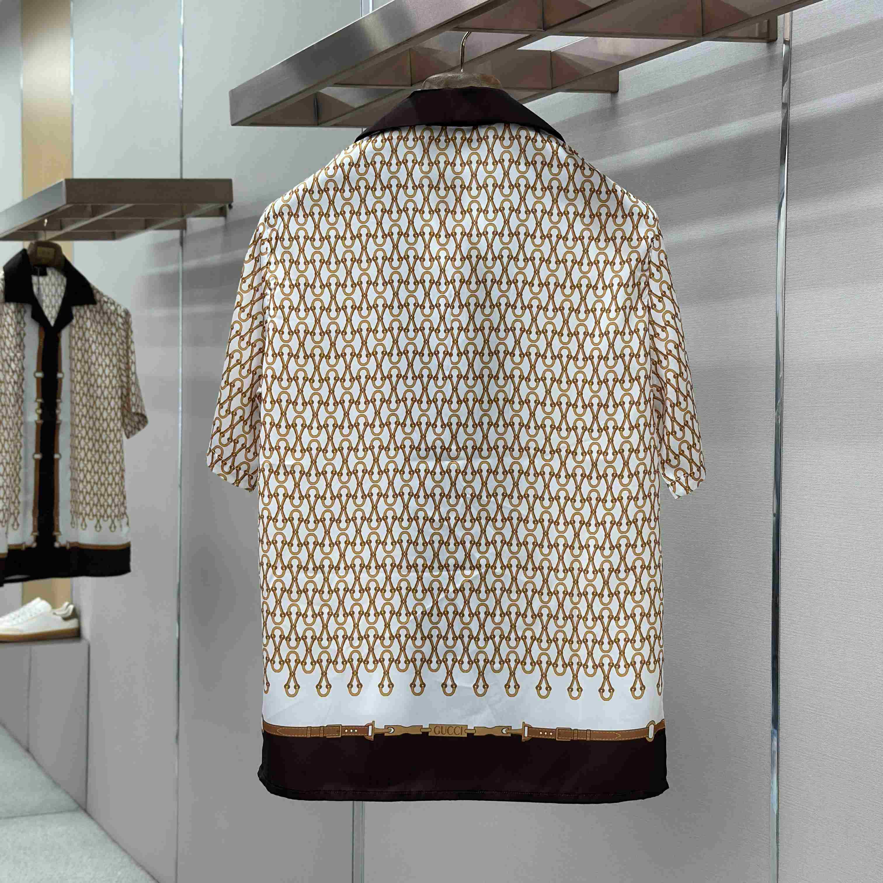 Gucci Printed Silk Twill Bowling Shirt - DopestKickz