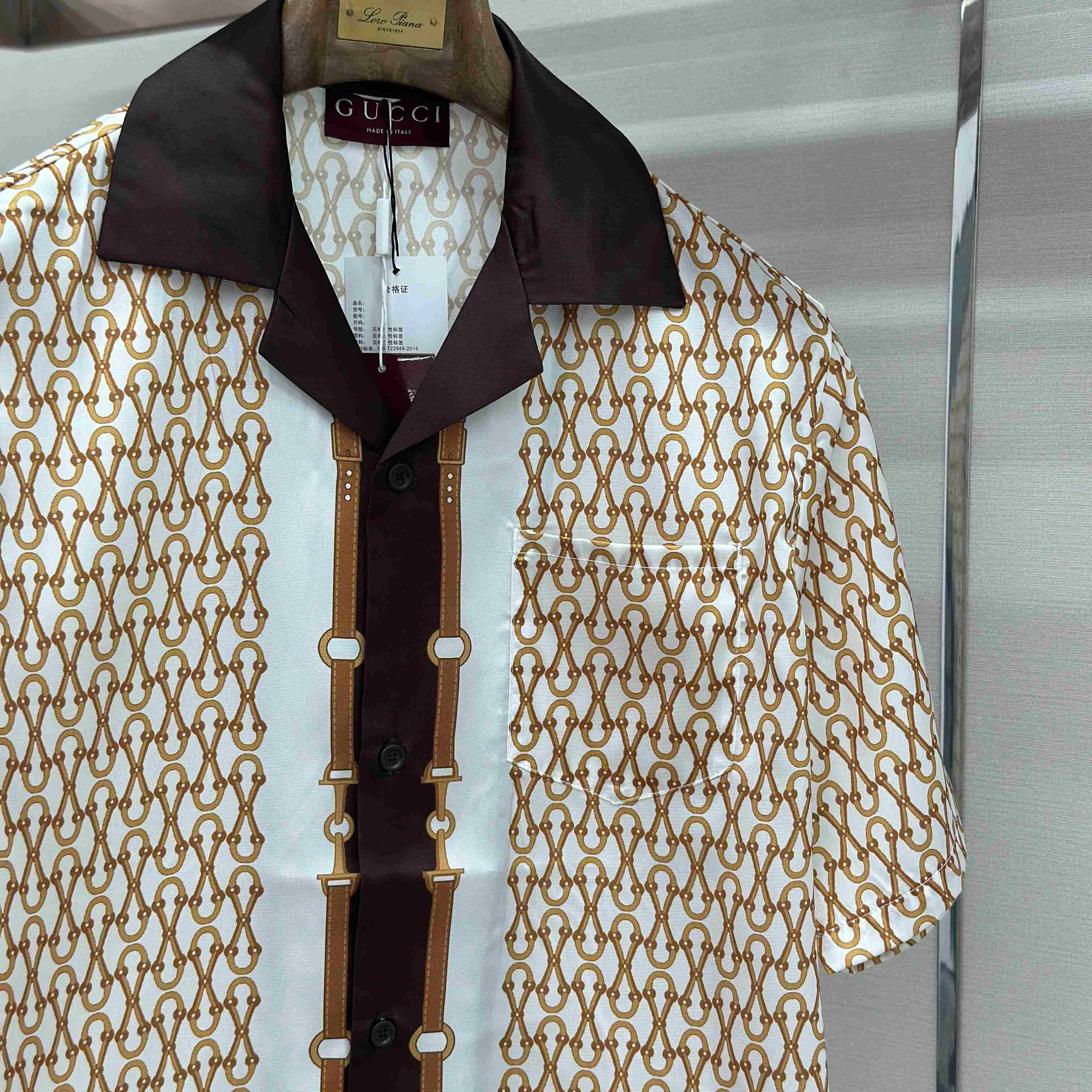 Gucci Printed Silk Twill Bowling Shirt - DopestKickz