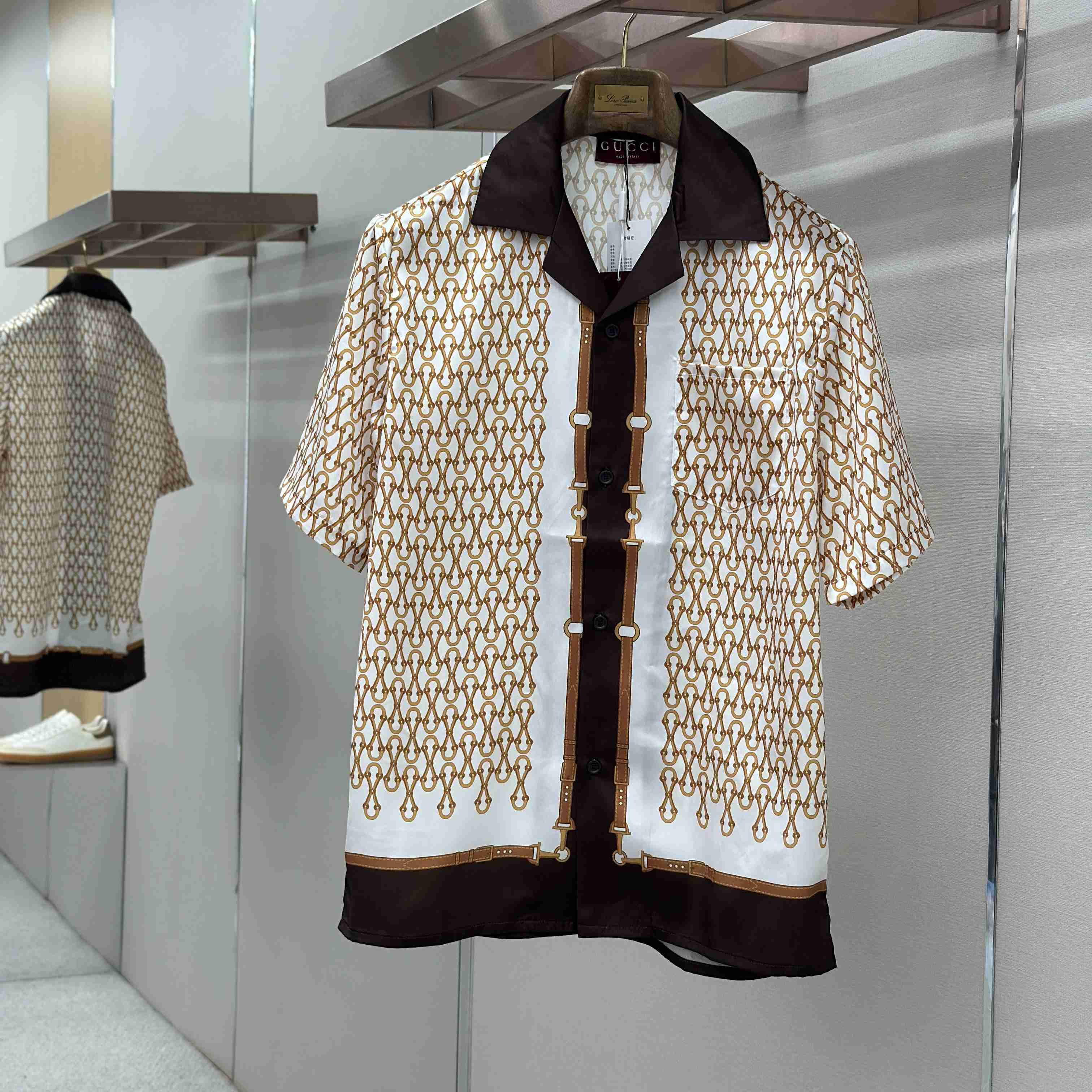 Gucci Printed Silk Twill Bowling Shirt - DopestKickz