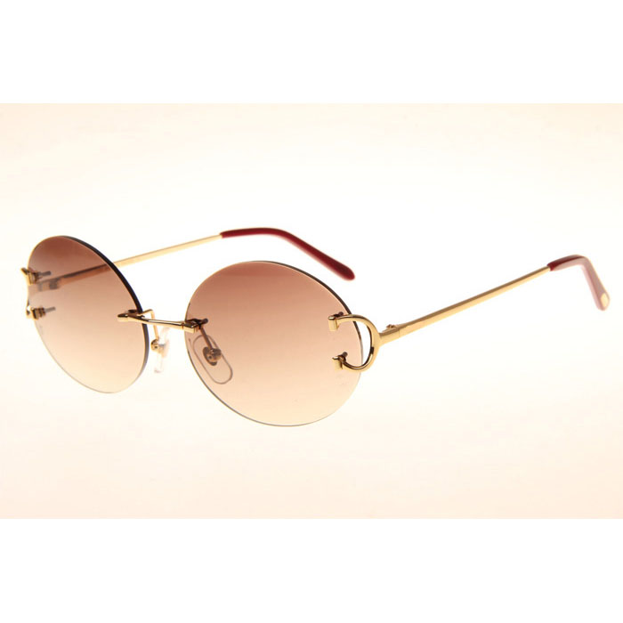 Cartier CT 4193832 Sunglasses In Gold Gradient Brown - DopestKickz