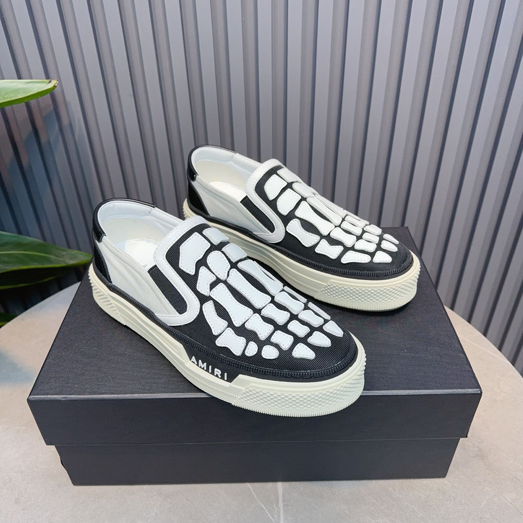 Amiri Skel Top Slip-On 'Black White' - DopestKickz