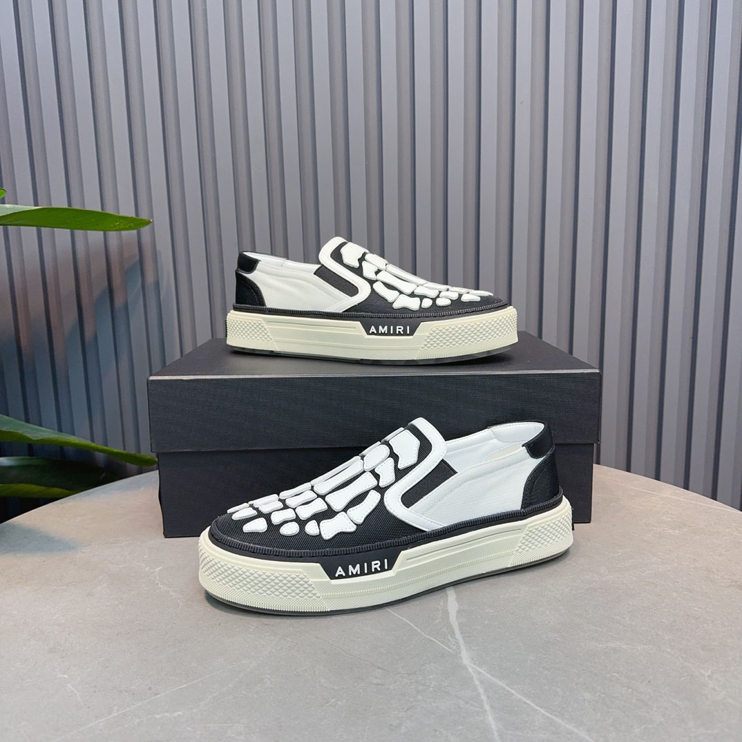 Amiri Skel Top Slip-On 'Black White' - DopestKickz