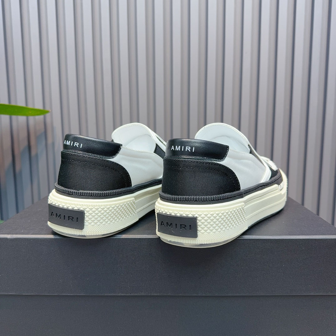 Amiri Skel Top Slip-On 'Black White' - DopestKickz