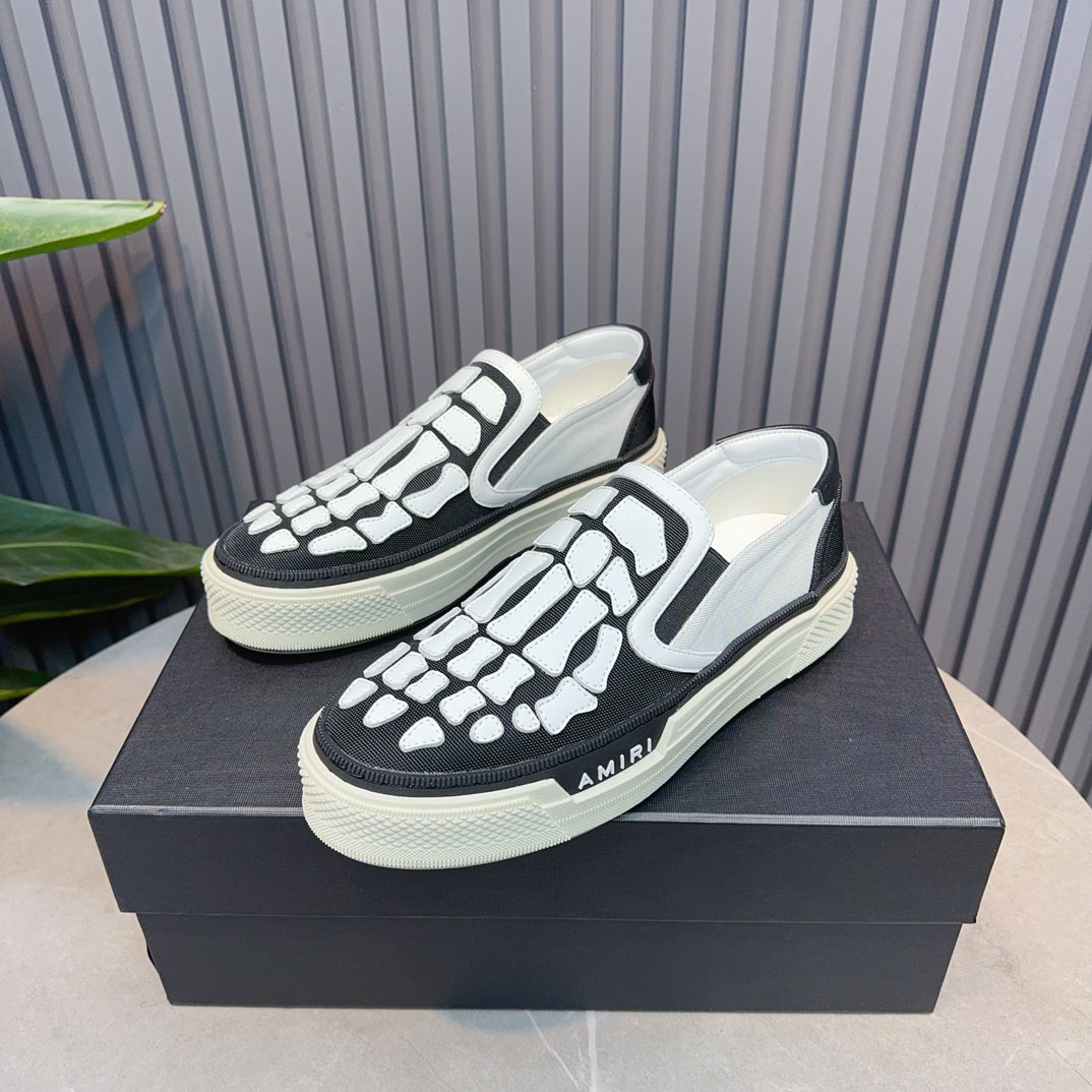 Amiri Skel Top Slip-On 'Black White' - DopestKickz