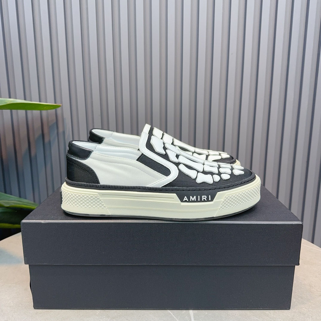 Amiri Skel Top Slip-On 'Black White' - DopestKickz