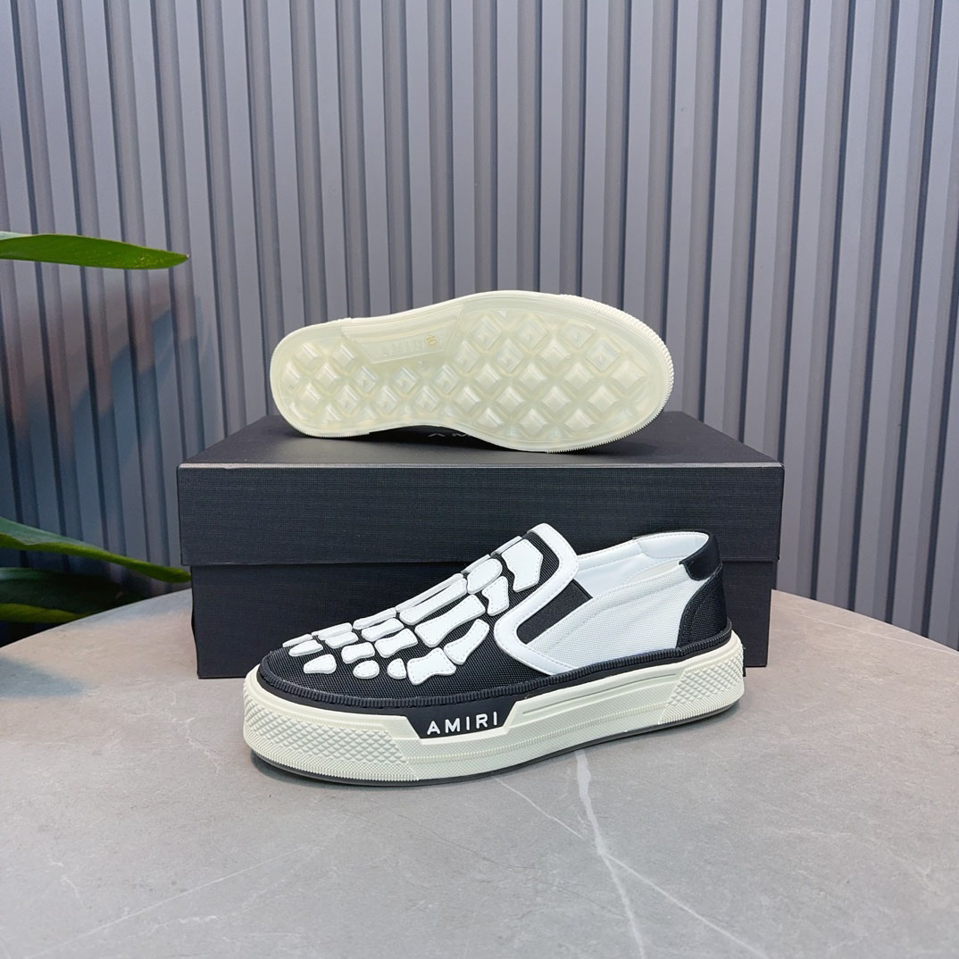 Amiri Skel Top Slip-On 'Black White' - DopestKickz