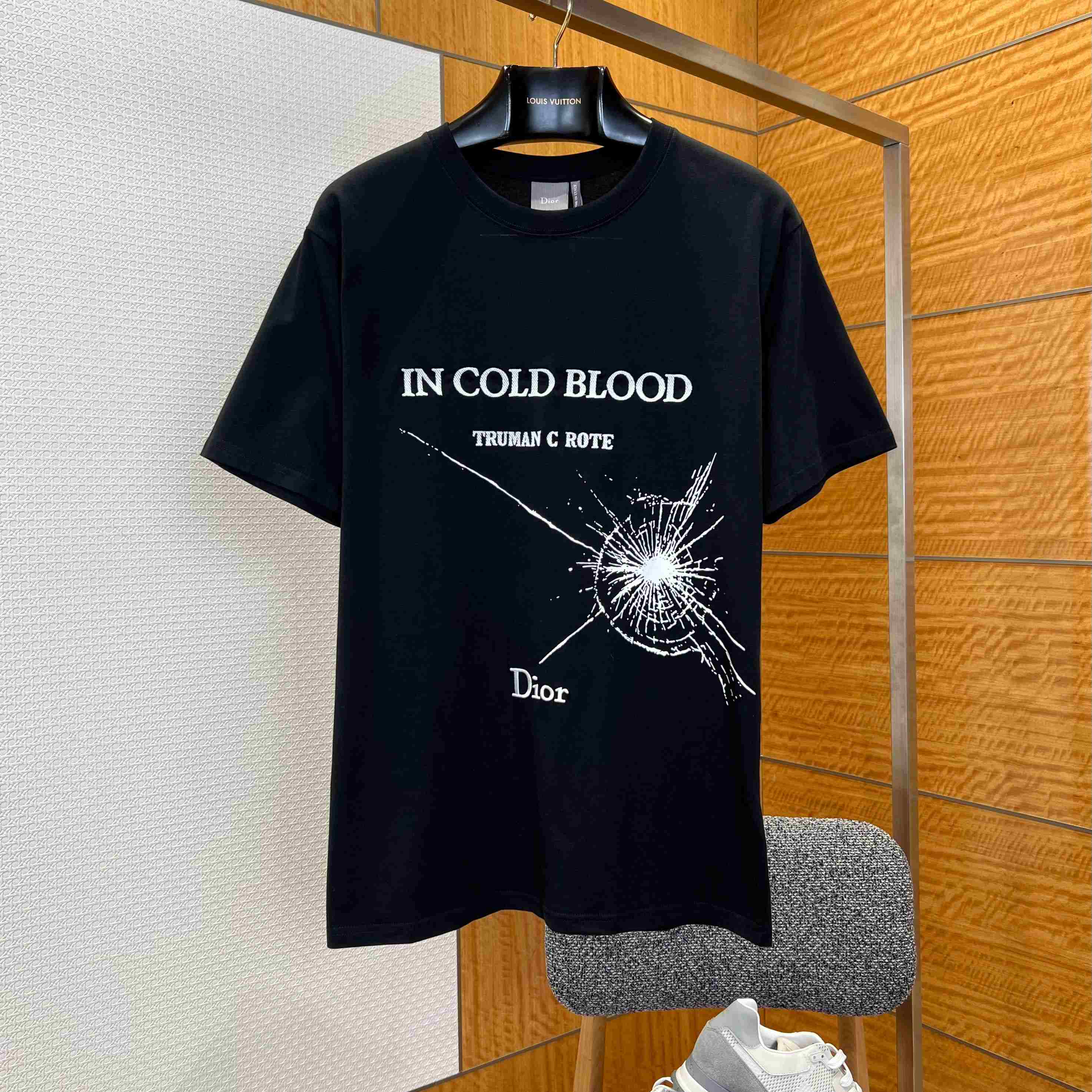 Dior T-Shirt With Book Cover Embroidery And Print, Relaxed Fit - DopestKickz