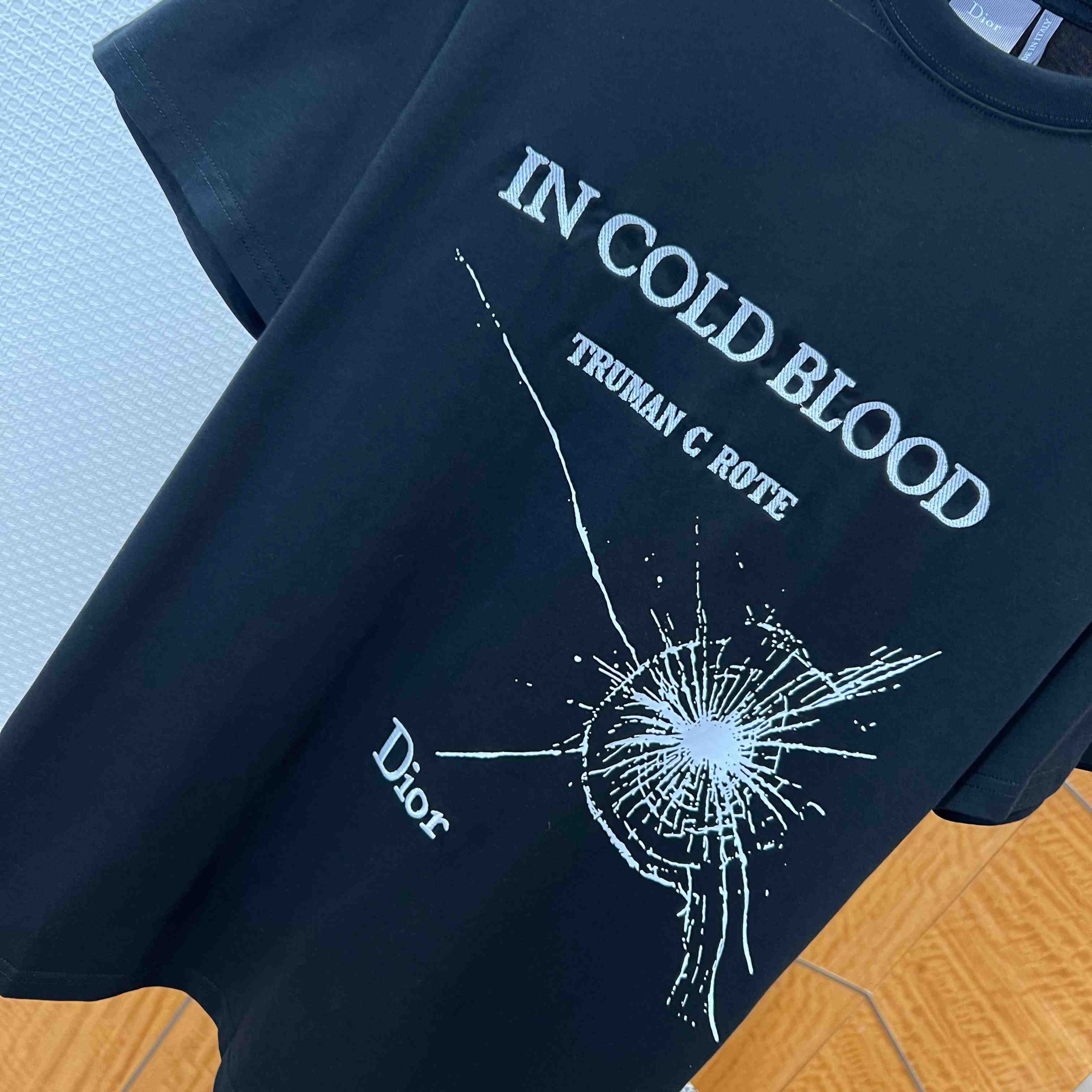 Dior T-Shirt With Book Cover Embroidery And Print, Relaxed Fit - DopestKickz