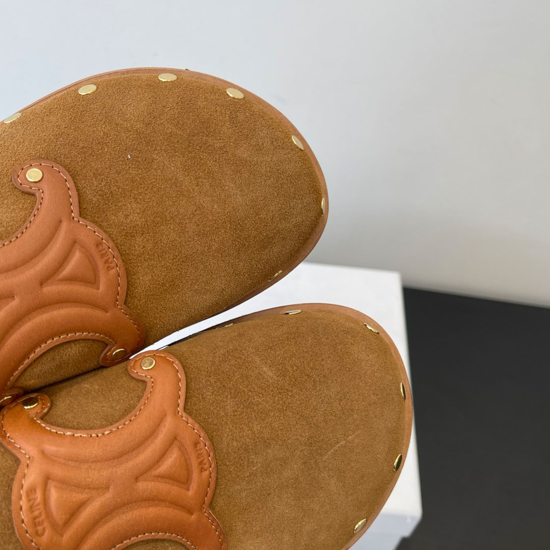 CELINE PITEA CLOG IN Suede Calfskin - DopestKickz