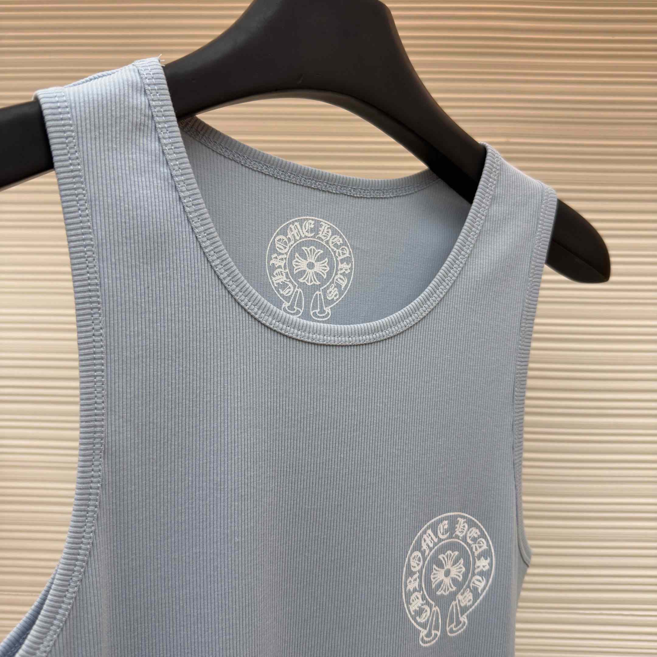 Chrome Hearts Rib Tank 'Baby Blue' - DopestKickz