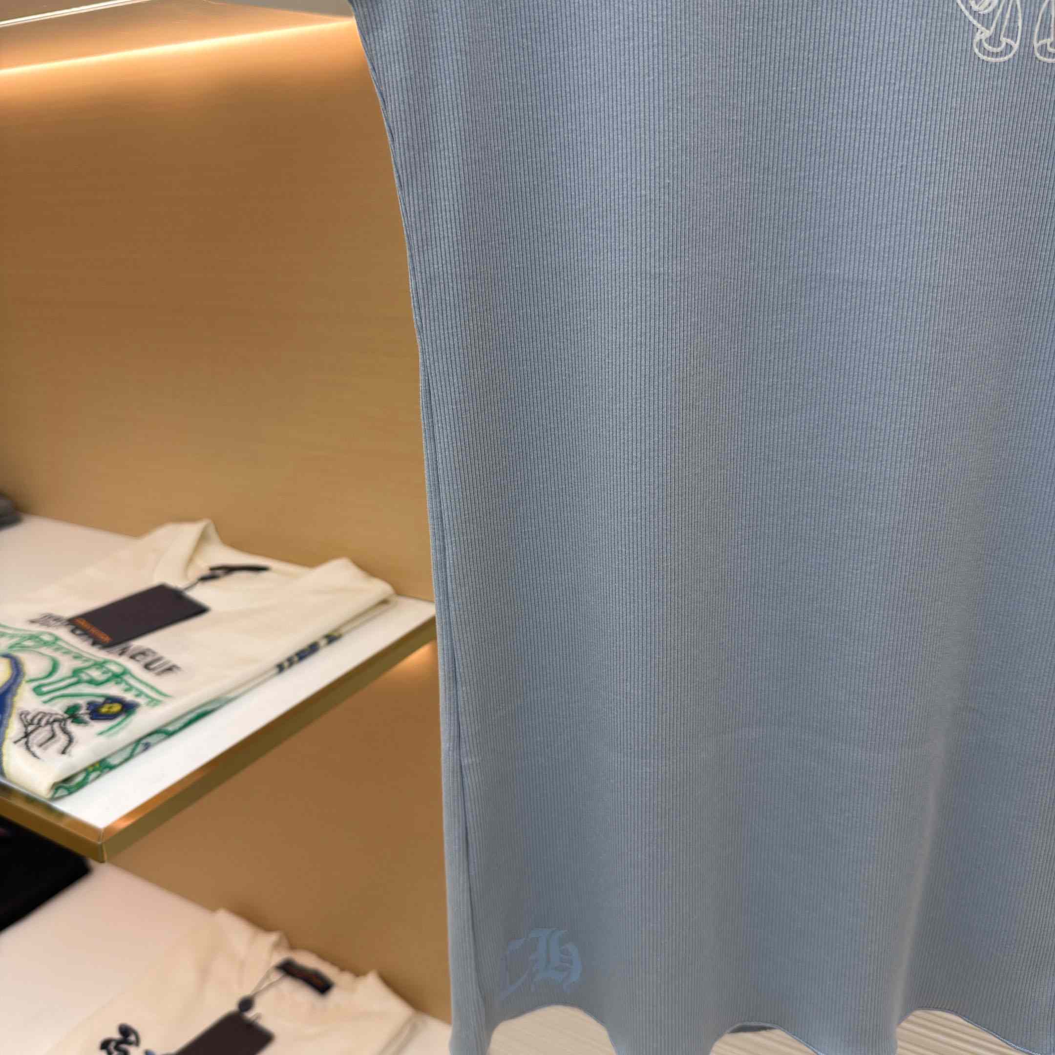 Chrome Hearts Rib Tank 'Baby Blue' - DopestKickz