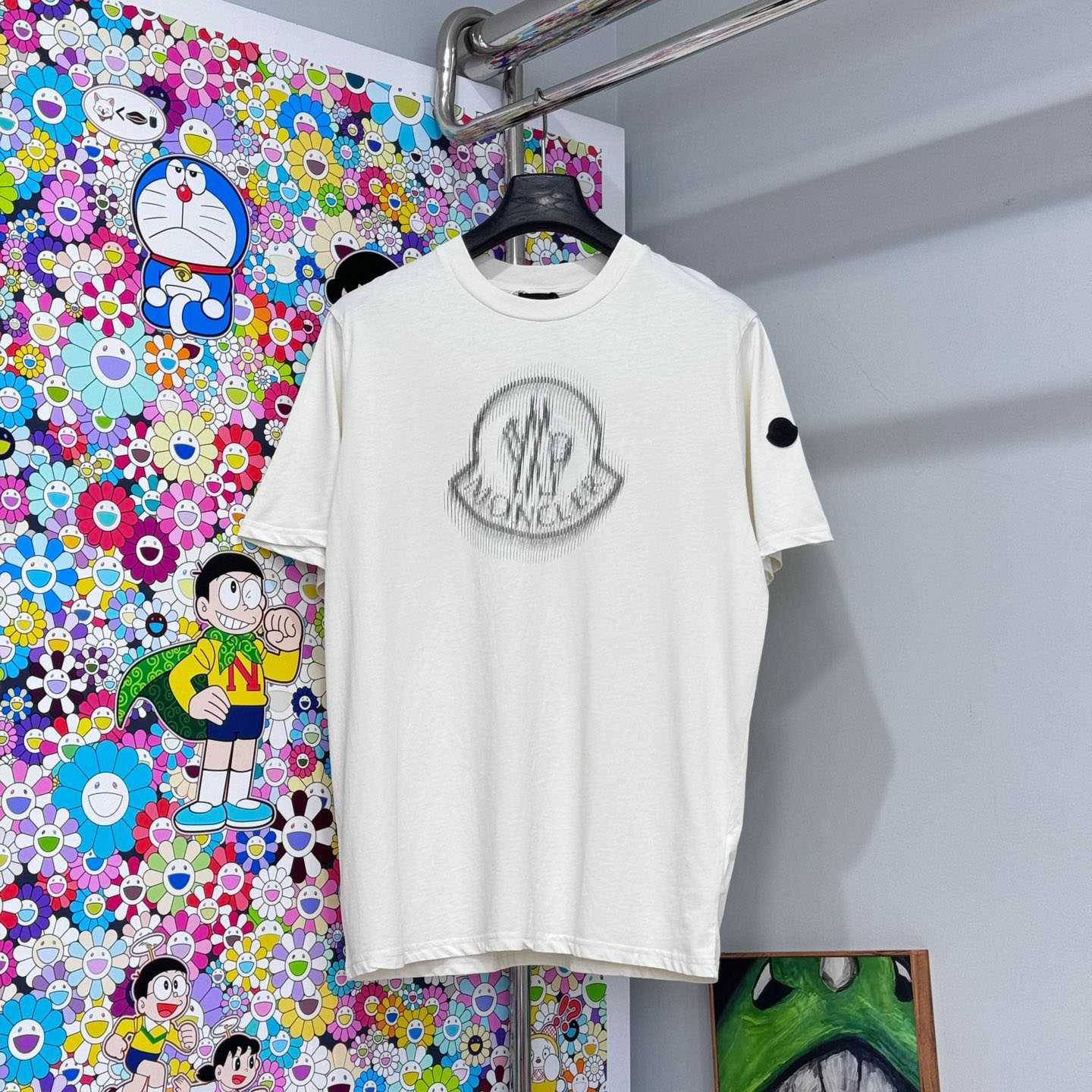Moncler Blurred Logo Cotton T-Shirt - DopestKickz