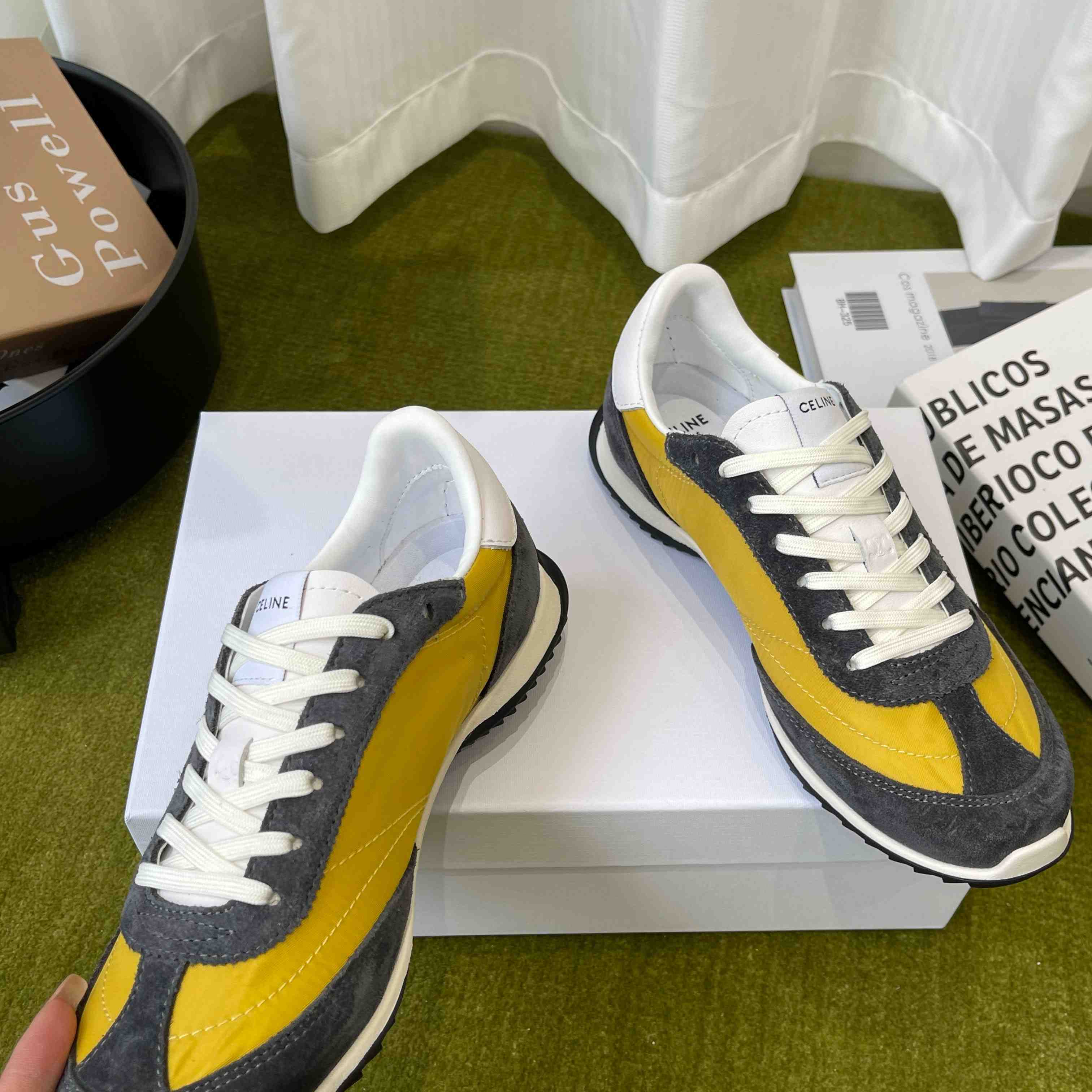 CELINE RACER LOW LACE-UP SNEAKER  - DopestKickz