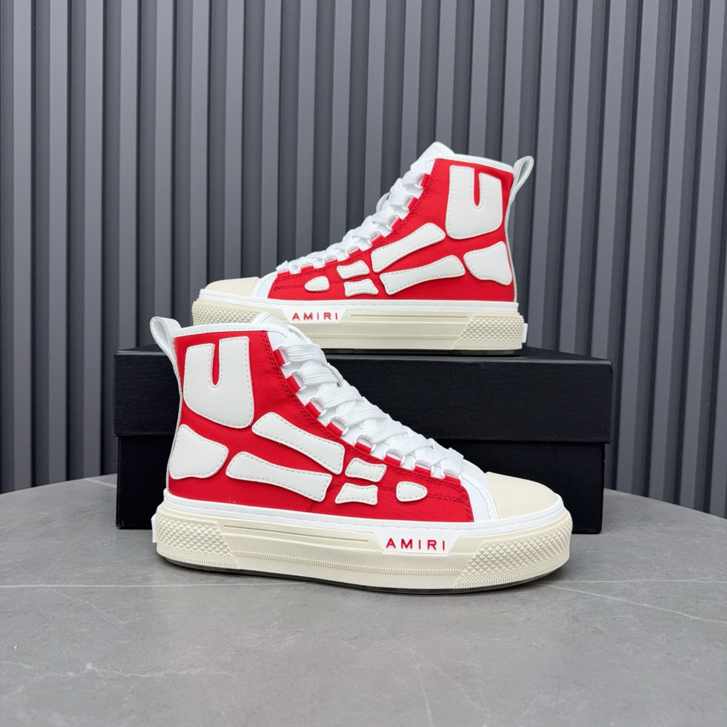 Amiri Skel Court Hi 'Varsity Red' - DopestKickz