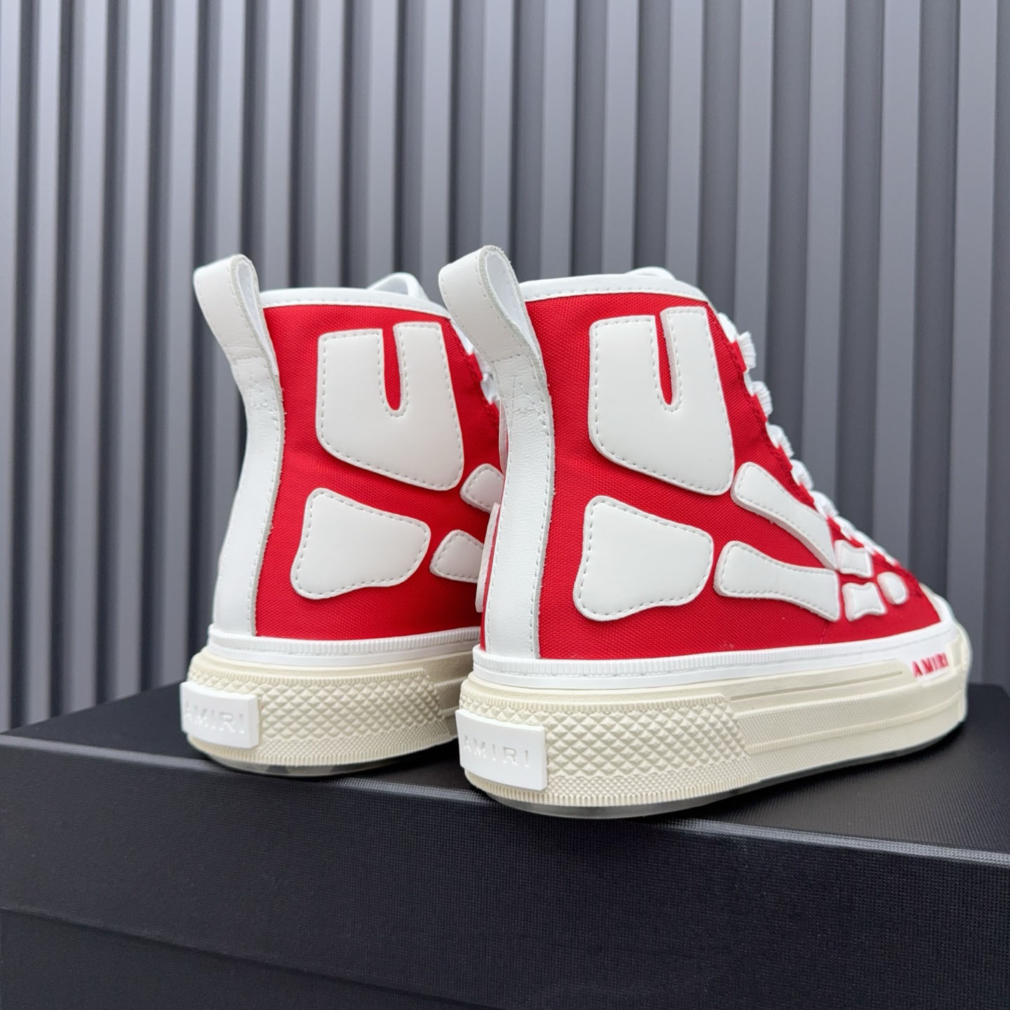 Amiri Skel Court Hi 'Varsity Red' - DopestKickz