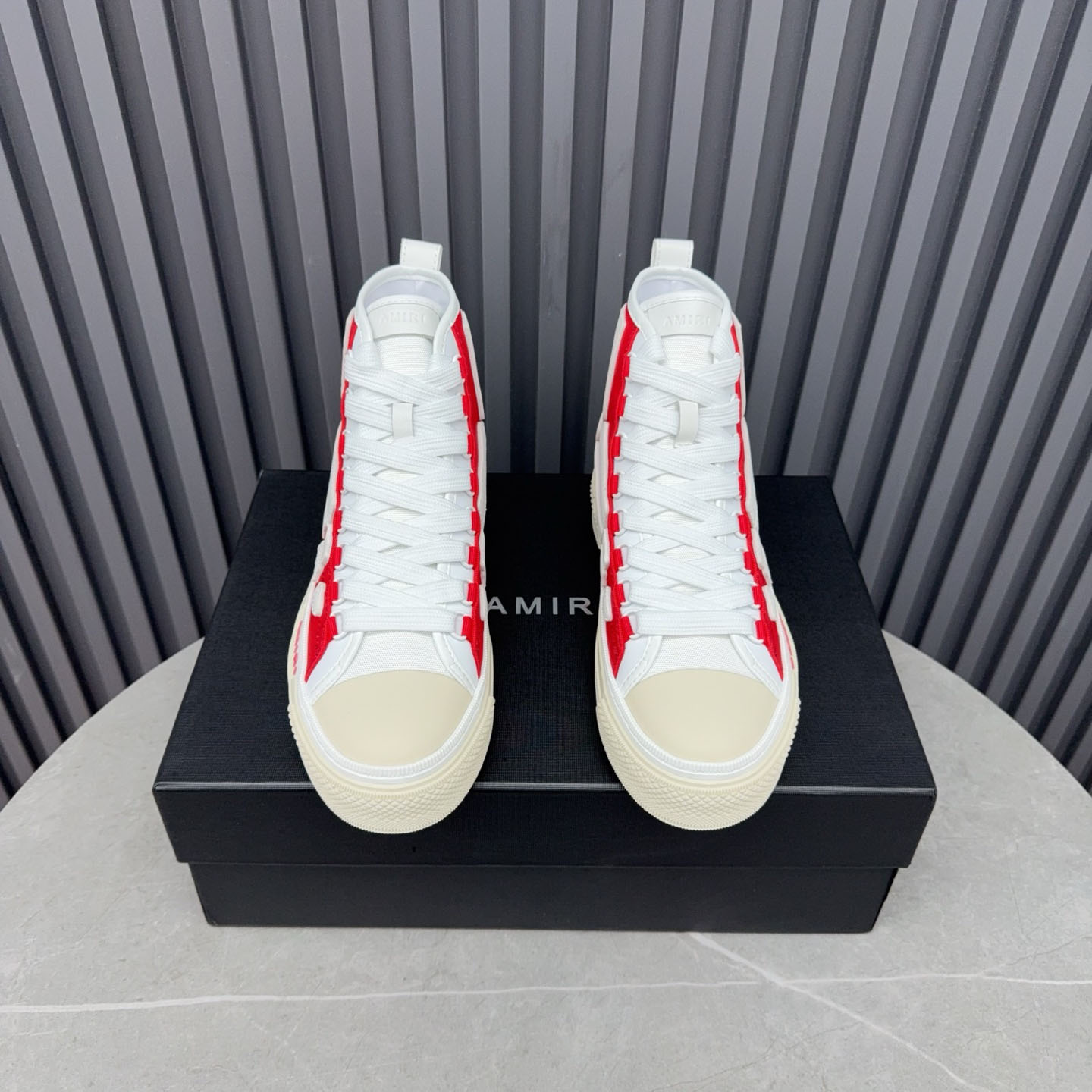 Amiri Skel Court Hi 'Varsity Red' - DopestKickz