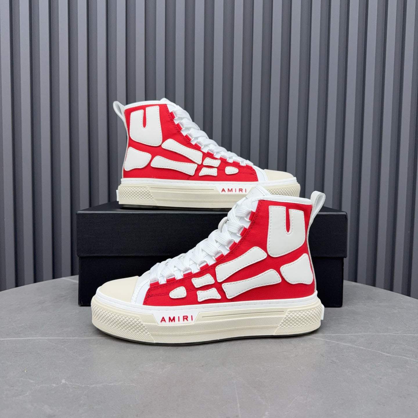 Amiri Skel Court Hi 'Varsity Red' - DopestKickz