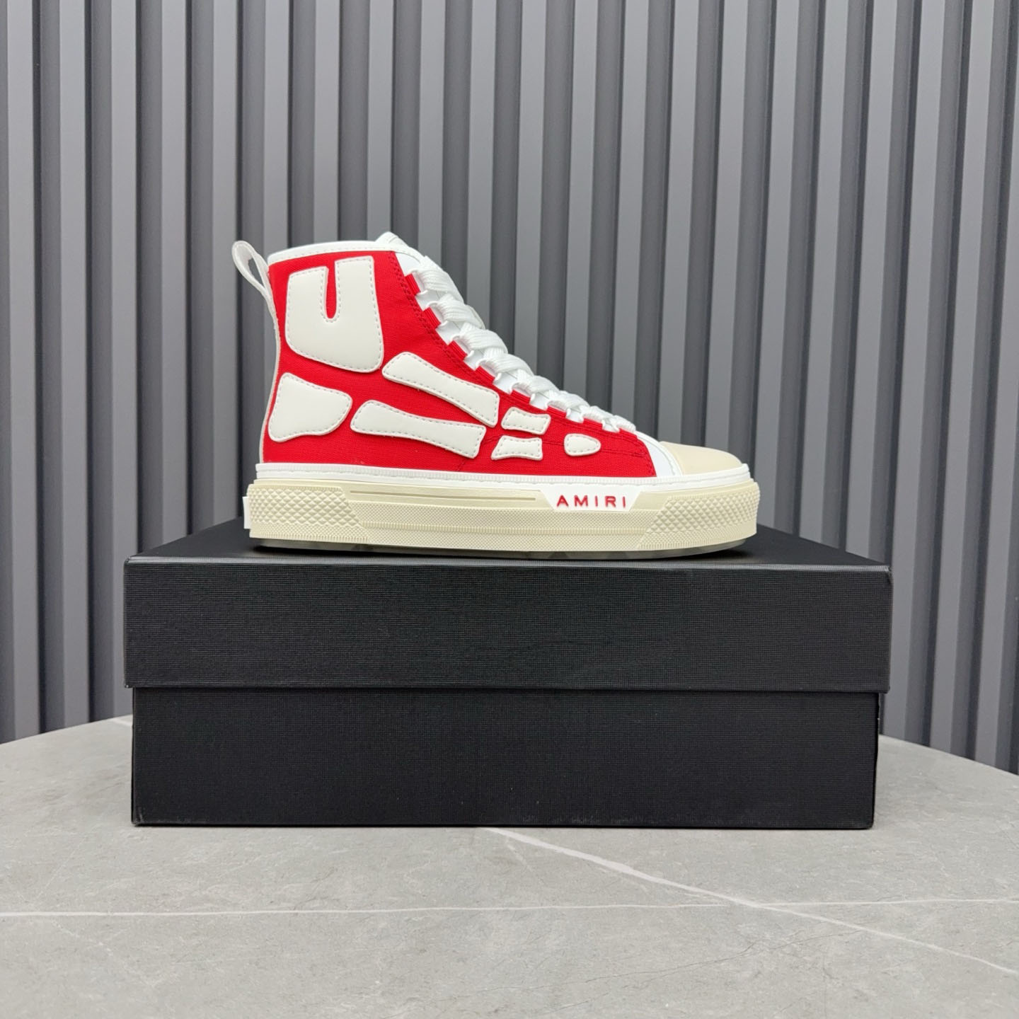 Amiri Skel Court Hi 'Varsity Red' - DopestKickz