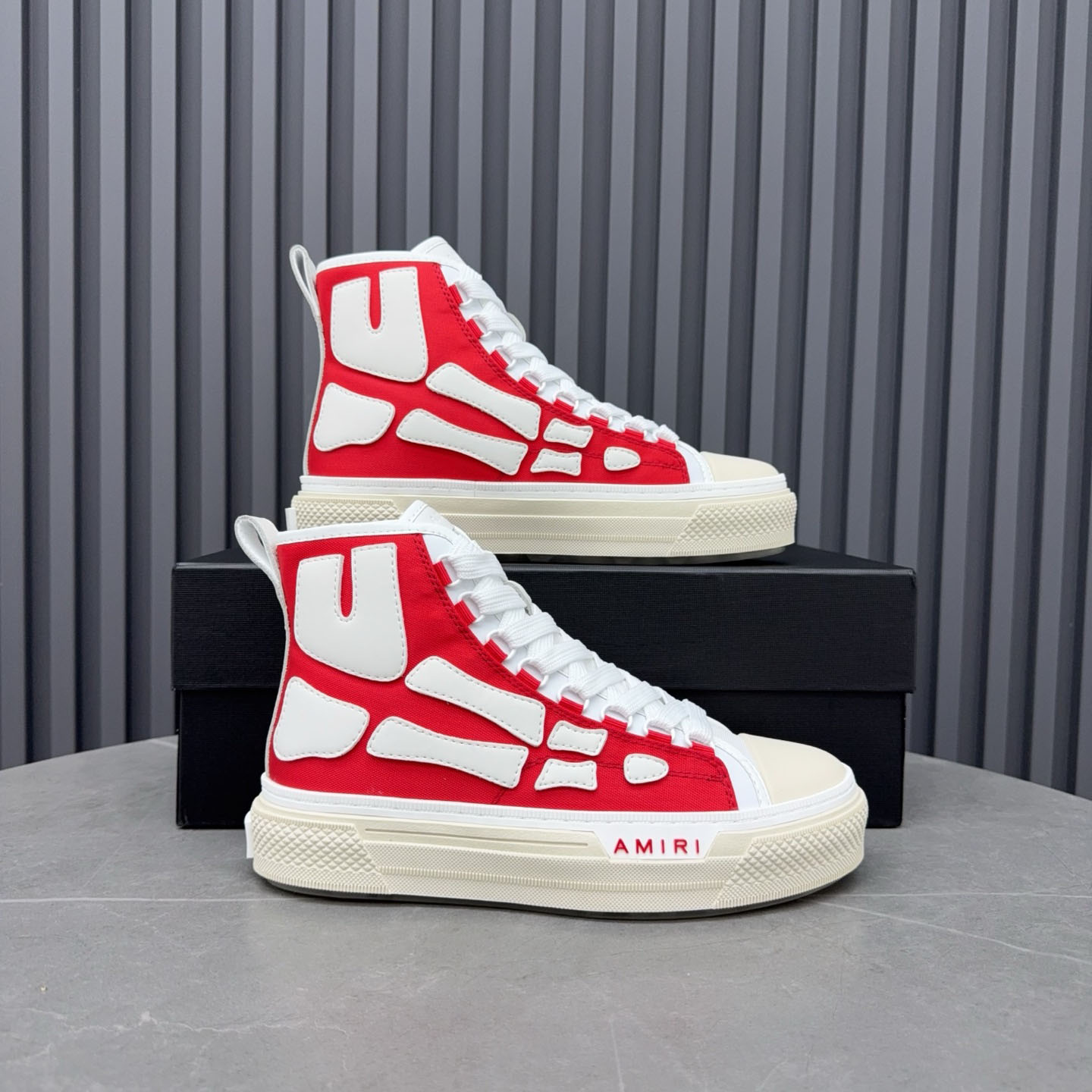 Amiri Skel Court Hi 'Varsity Red' - DopestKickz