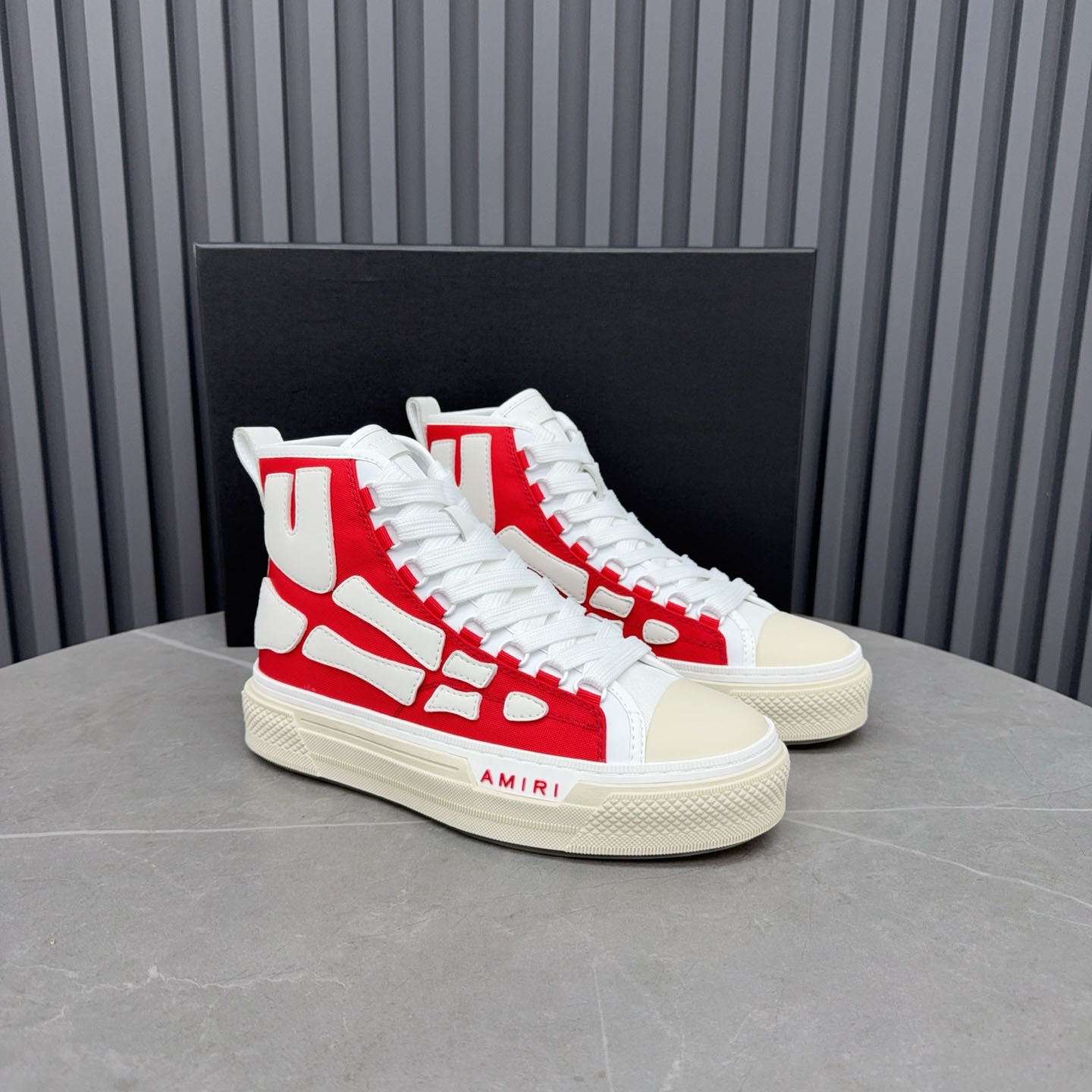 Amiri Skel Court Hi 'Varsity Red' - DopestKickz