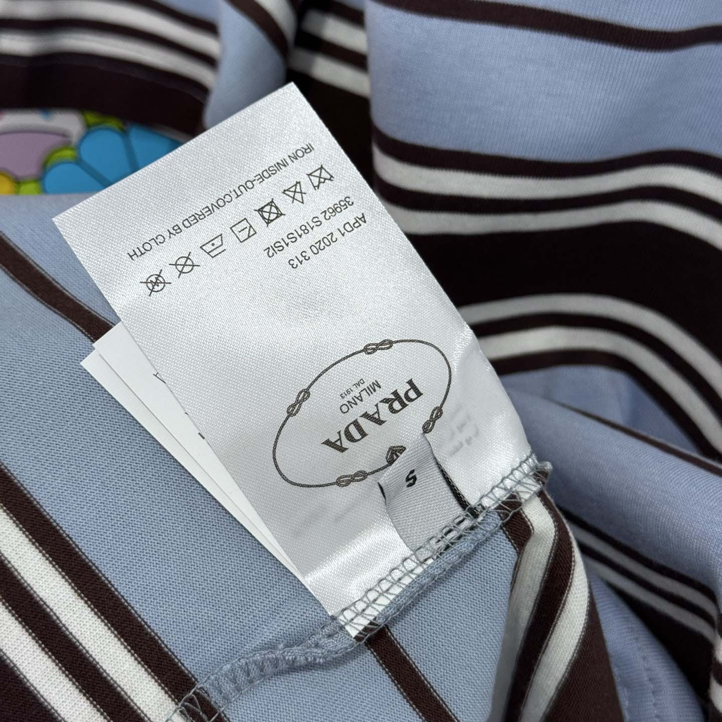 Prada Oversized Striped Jersey T-shirt - DopestKickz