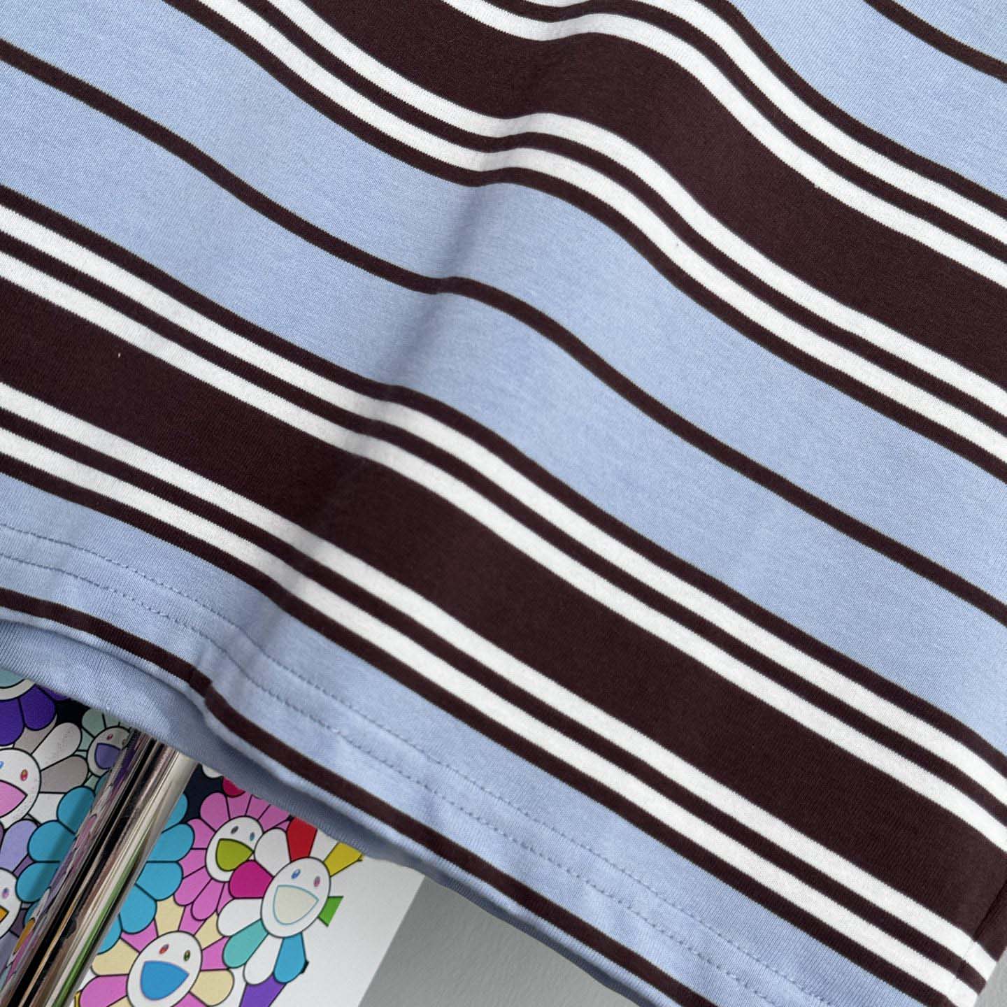 Prada Oversized Striped Jersey T-shirt - DopestKickz