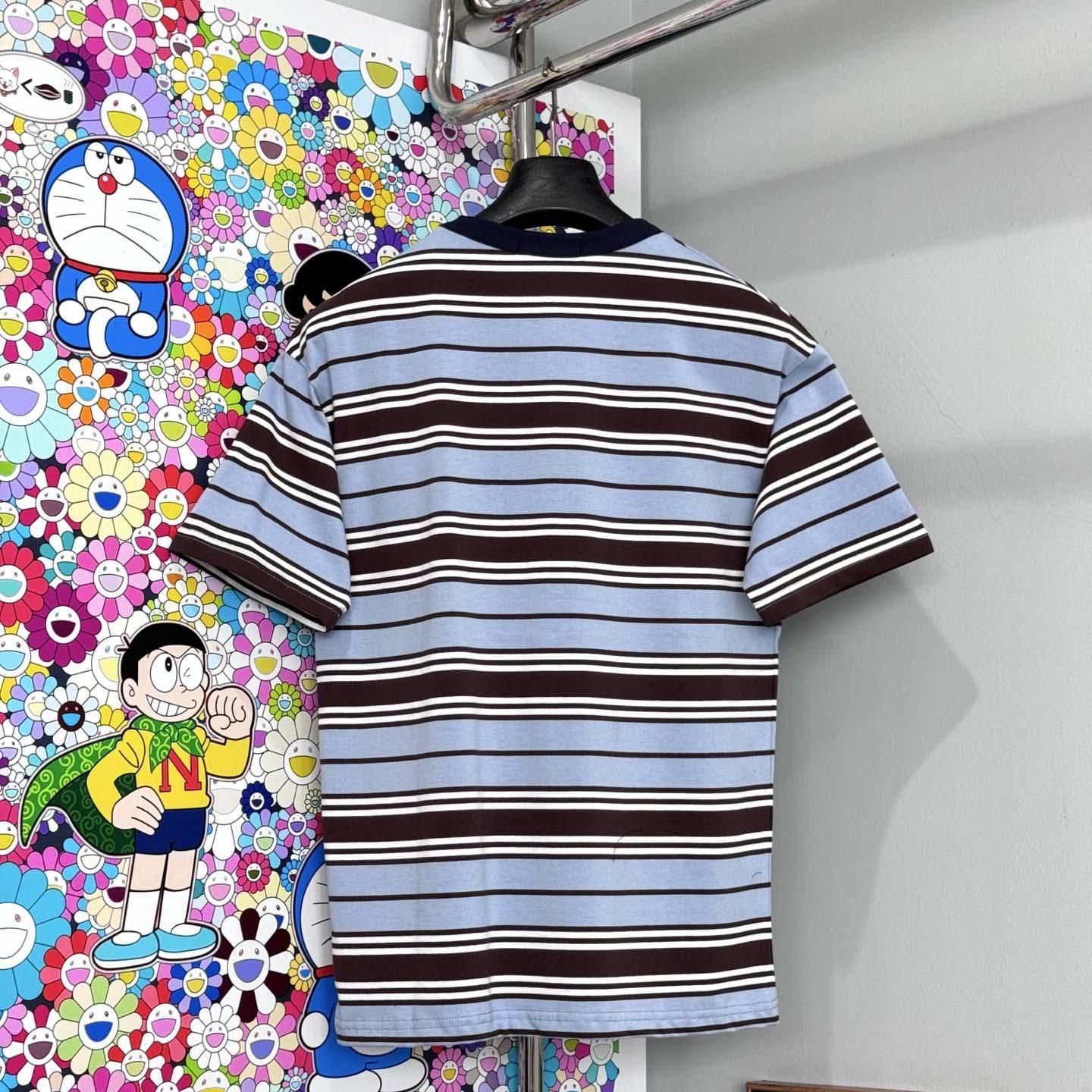 Prada Oversized Striped Jersey T-shirt - DopestKickz
