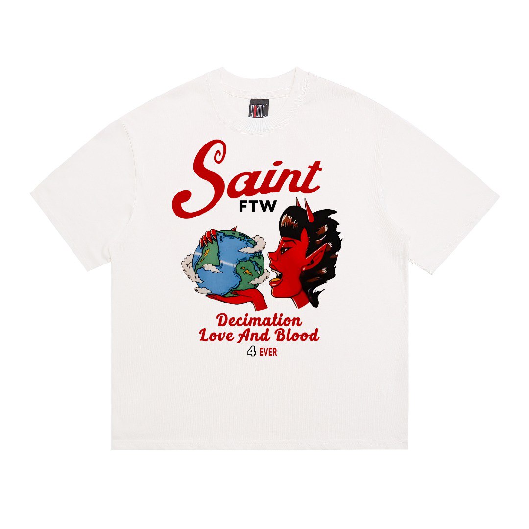 Saint Michael Saint Devil Short-Sleeve Tee - DopestKickz