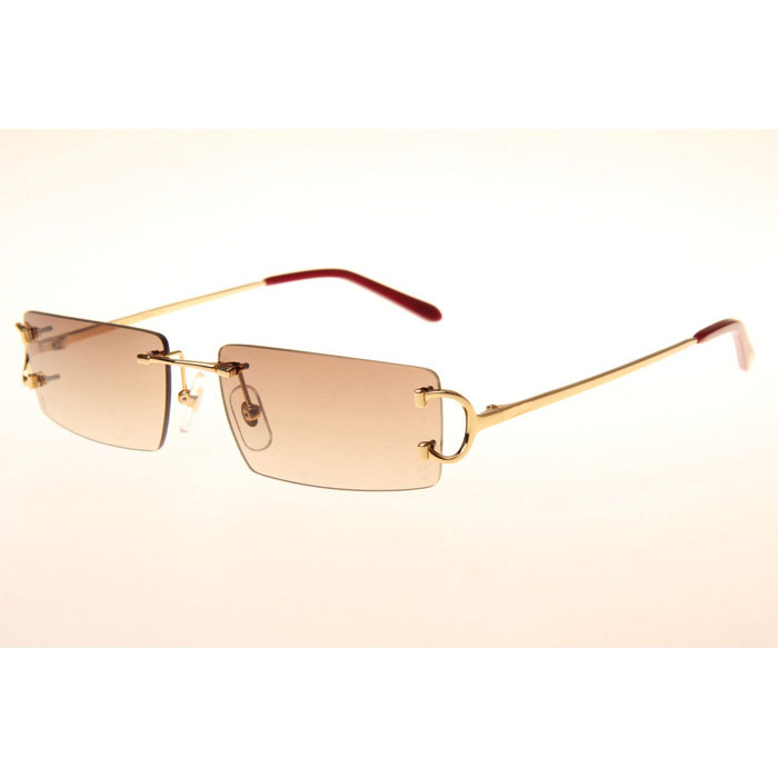 Cartier CT 4193830 Sunglasses In Gold Gradient Brown - DopestKickz