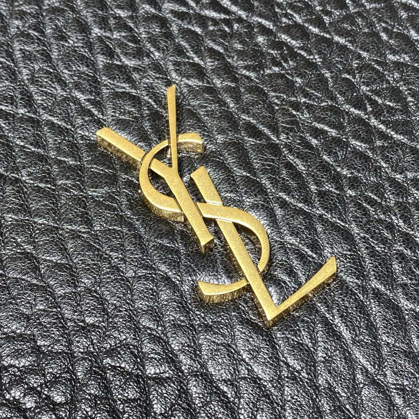 Saint Laurent Cassandre Large Pouch On Chain In Lambskin - DopestKickz