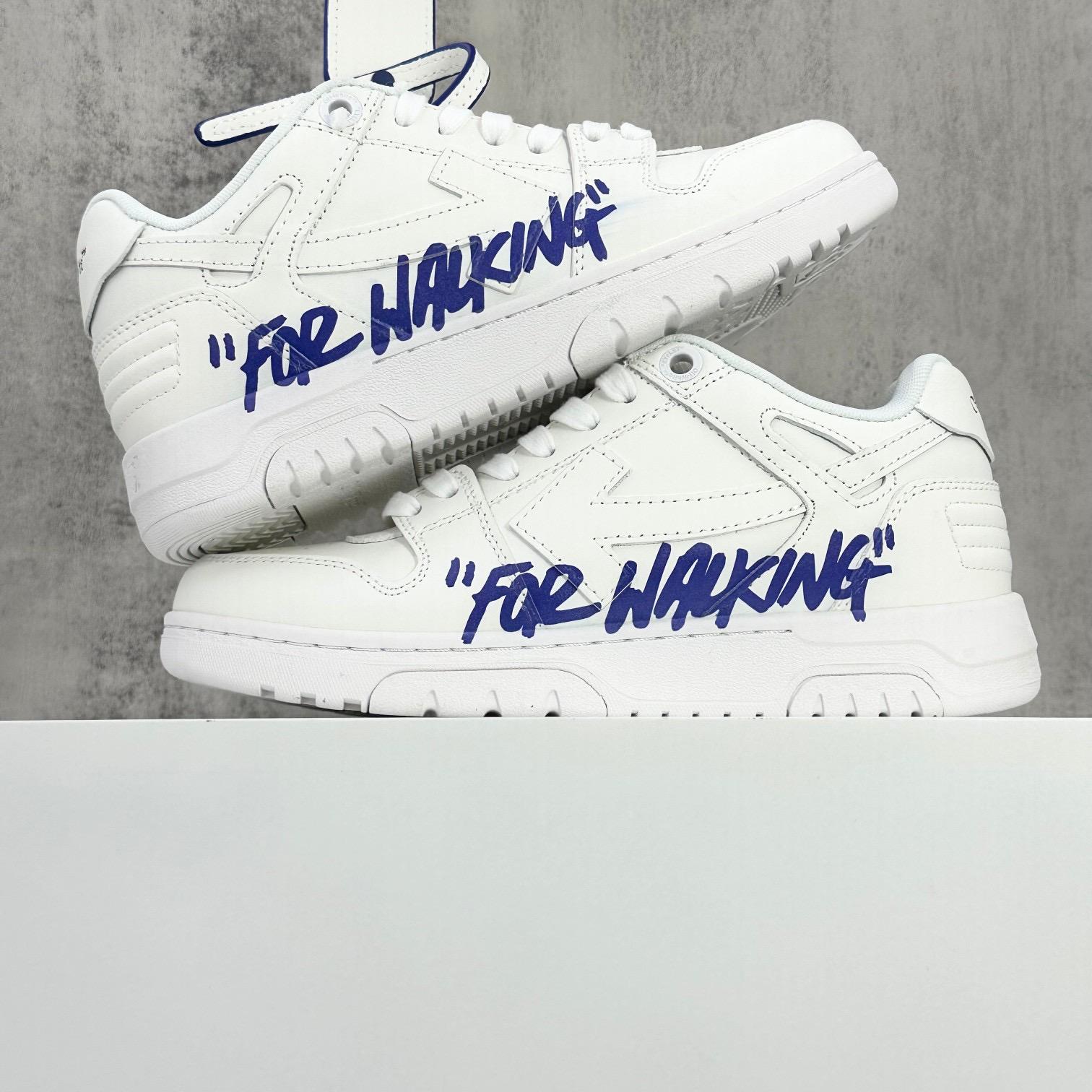 Off-White Out of Office Low 'For Walking - White Blue White Sole' - DopestKickz