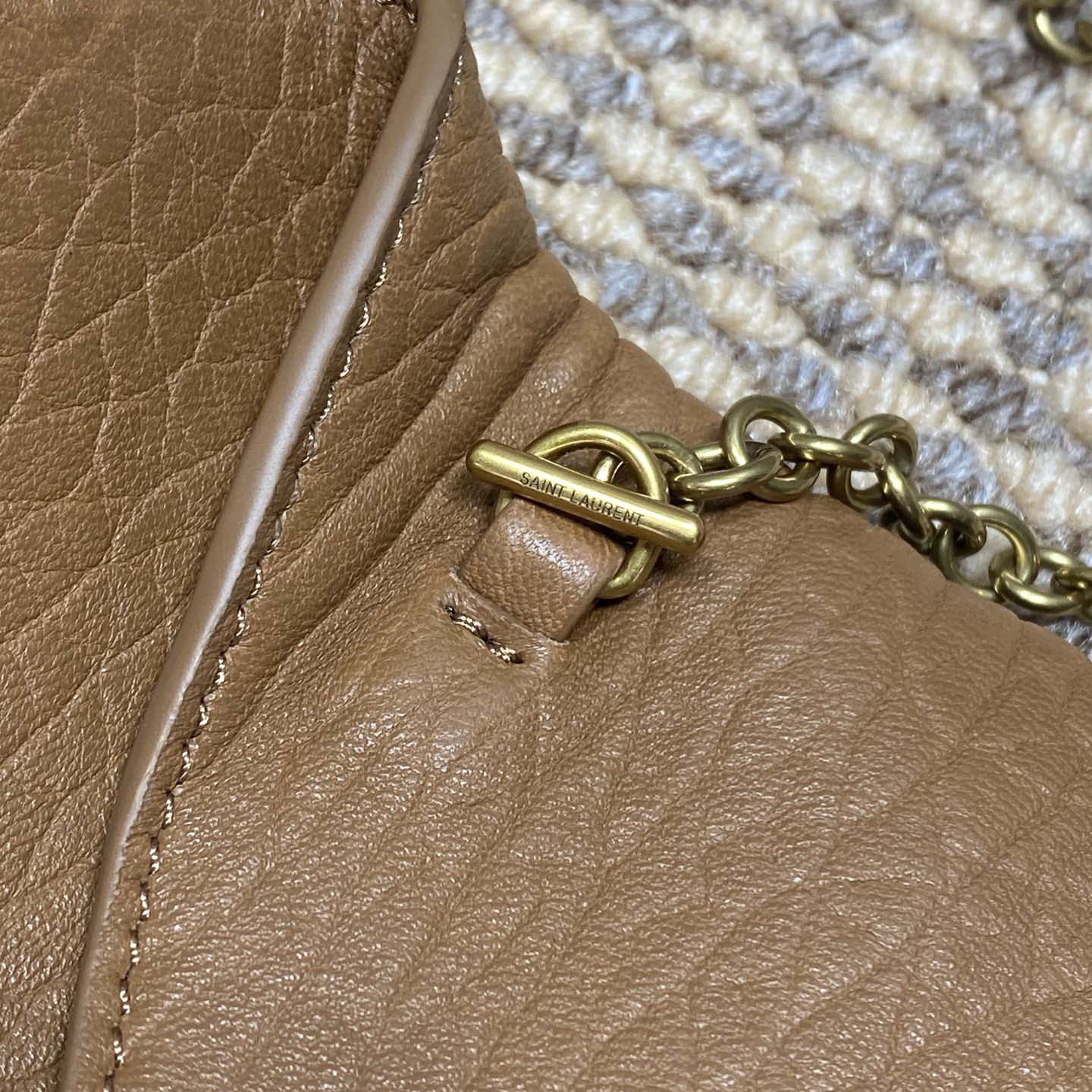 Saint Laurent Cassandre Small Chain Clutch In Lambskin - DopestKickz