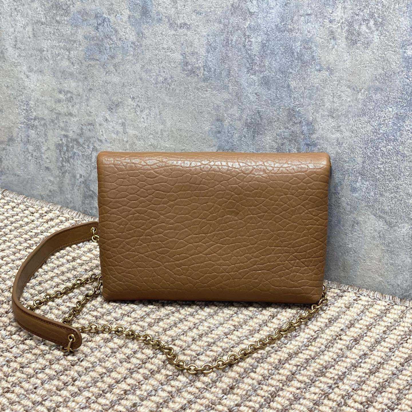 Saint Laurent Cassandre Small Chain Clutch In Lambskin - DopestKickz