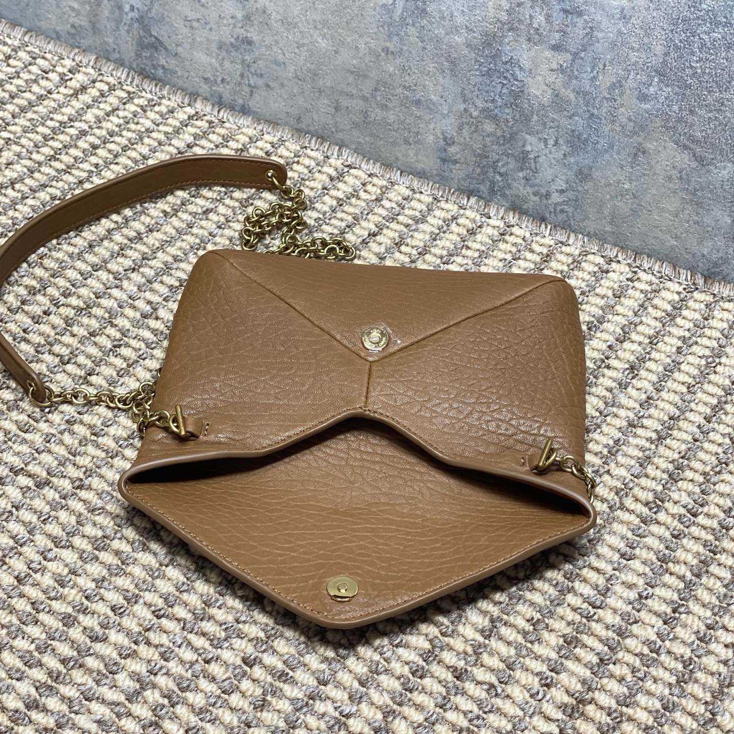 Saint Laurent Cassandre Small Chain Clutch In Lambskin - DopestKickz