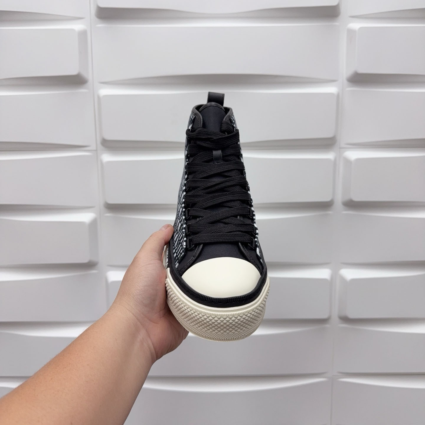 Amiri Court High 'Allover Logo - Black White' - DopestKickz