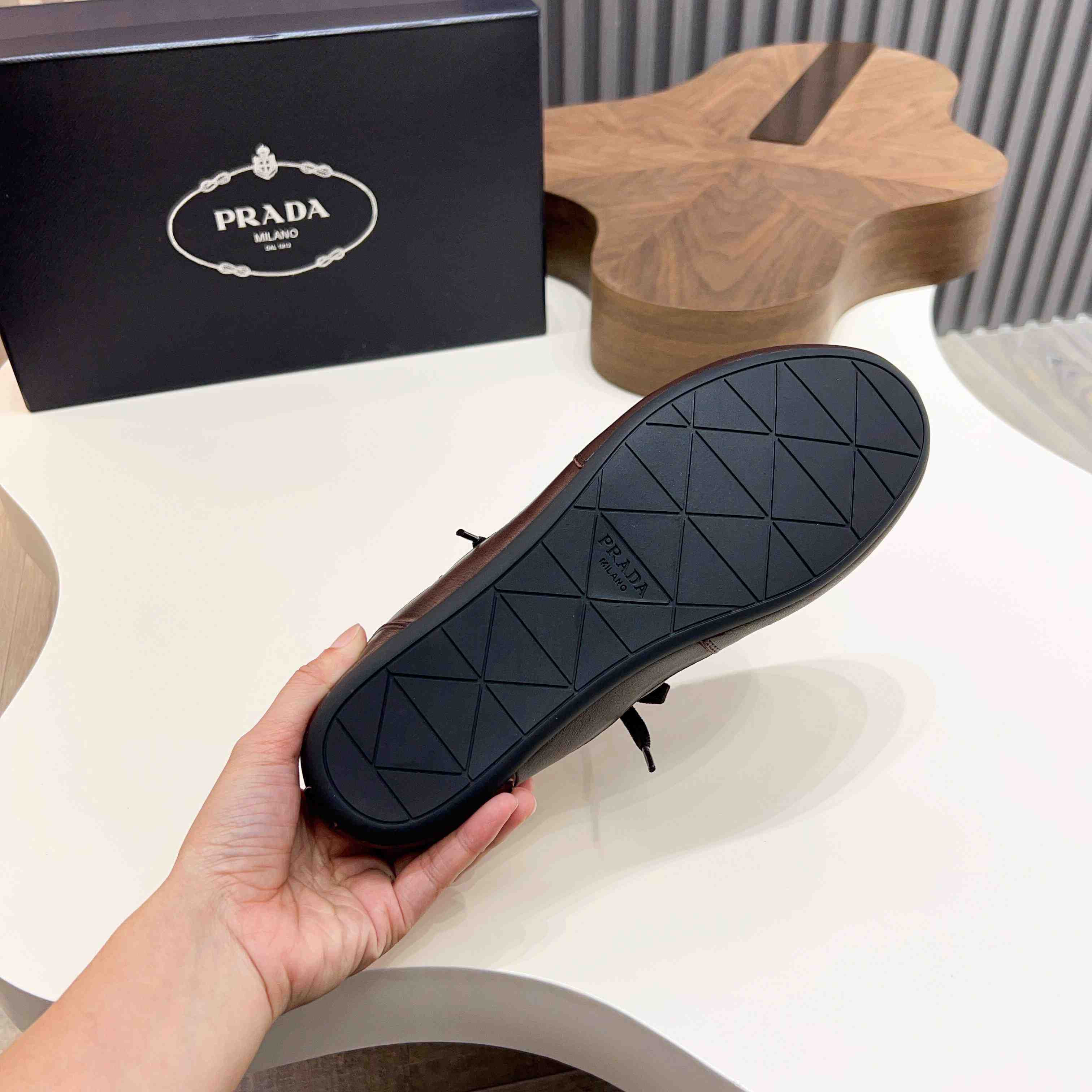 Prada Collapse Leather Sneakers - DopestKickz