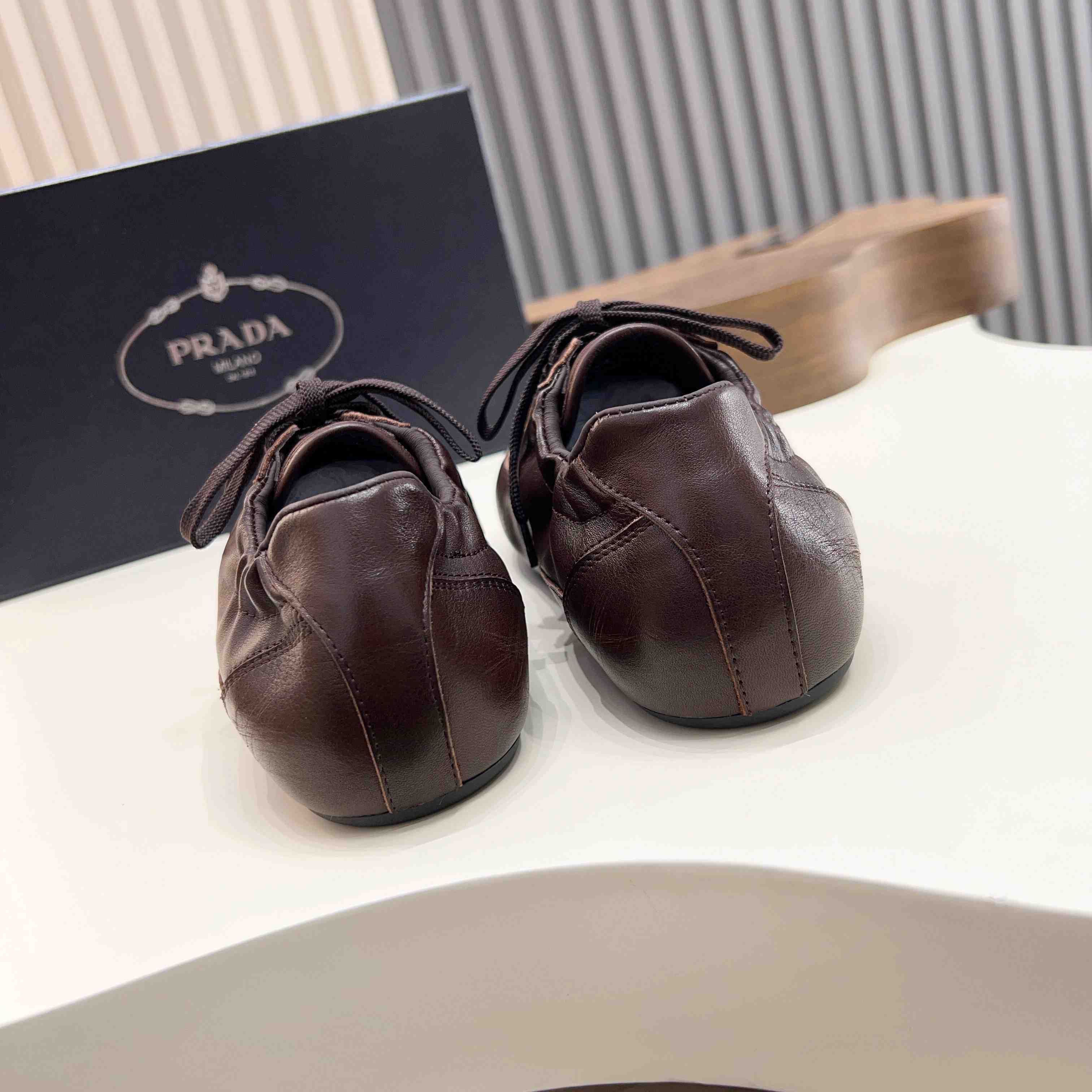 Prada Collapse Leather Sneakers - DopestKickz