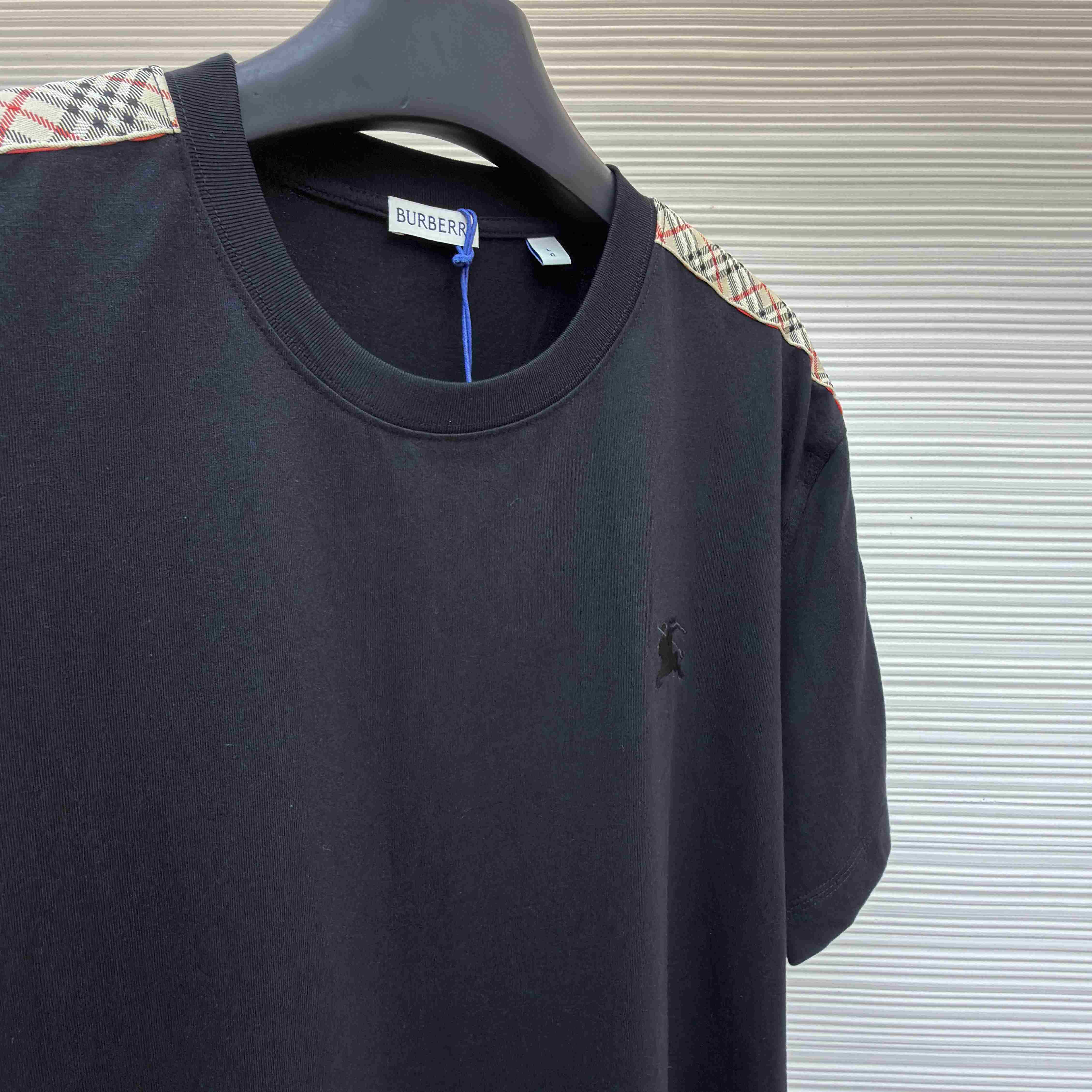 Burberry Check Trim Cotton T-shirt - DopestKickz