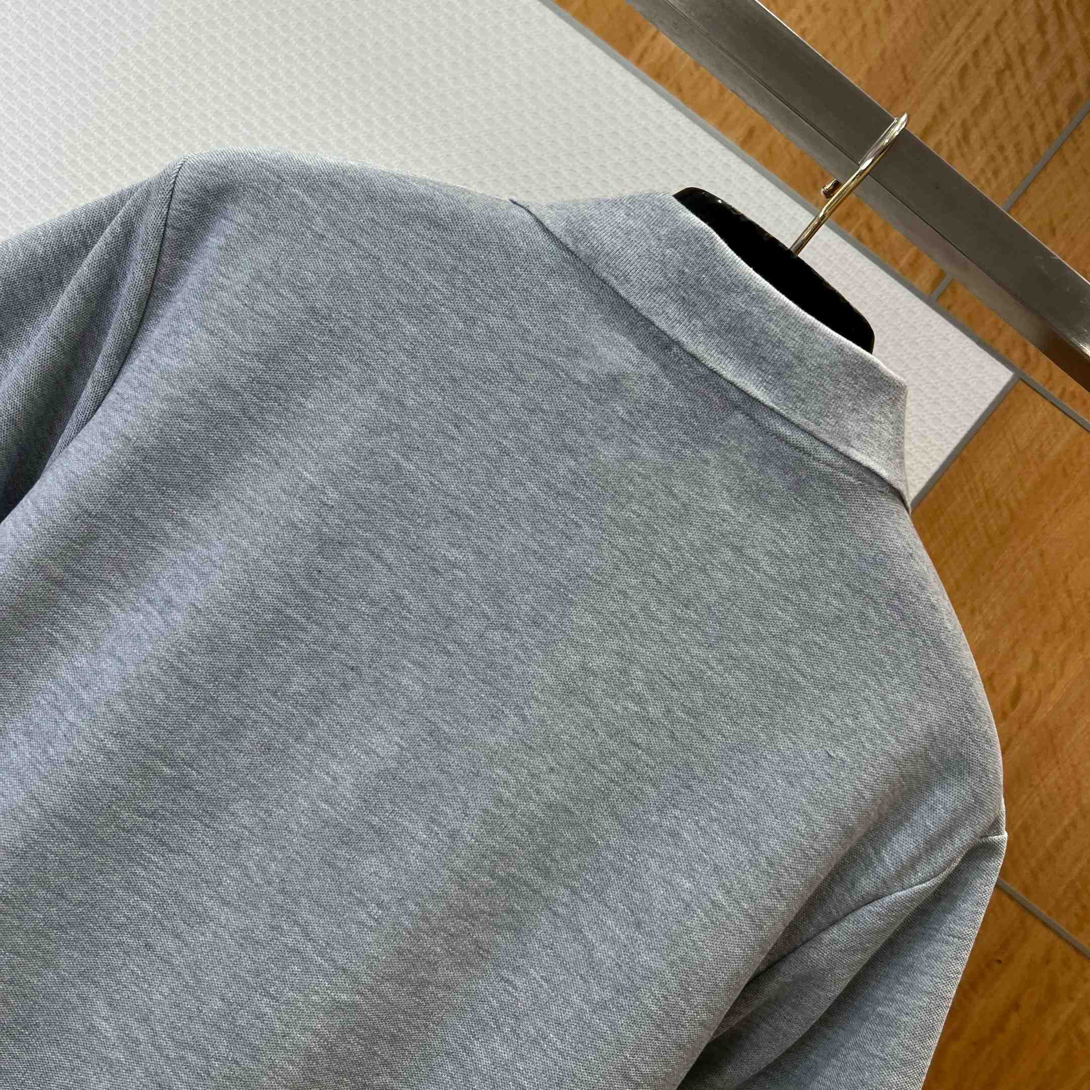 Dior Polo Shirt Gray Cotton Piqué - DopestKickz