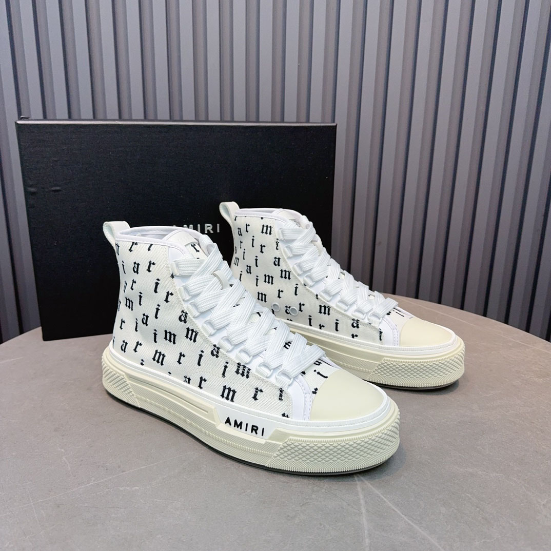Amiri Old English Court High 'White Black' - DopestKickz