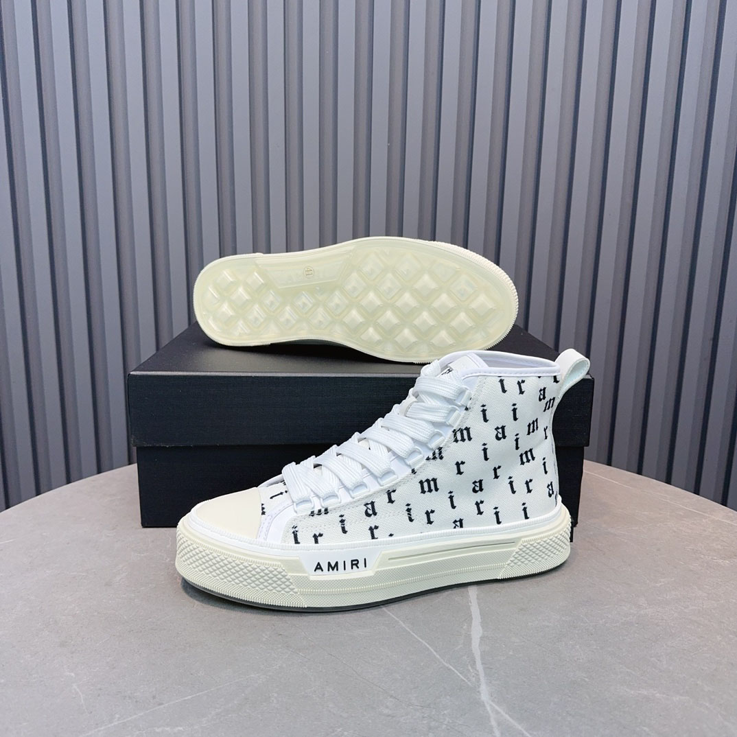 Amiri Old English Court High 'White Black' - DopestKickz