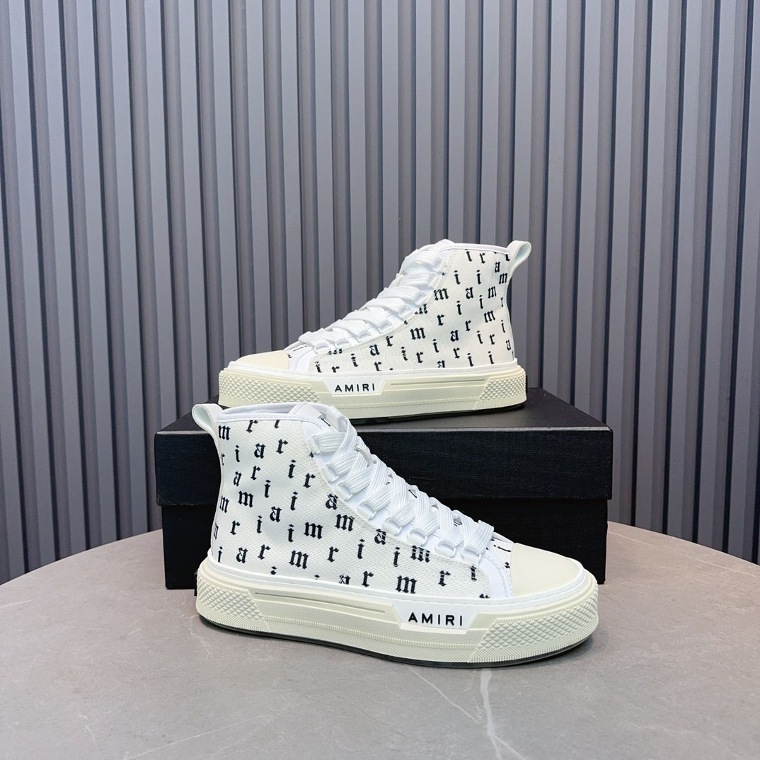 Amiri Old English Court High 'White Black' - DopestKickz