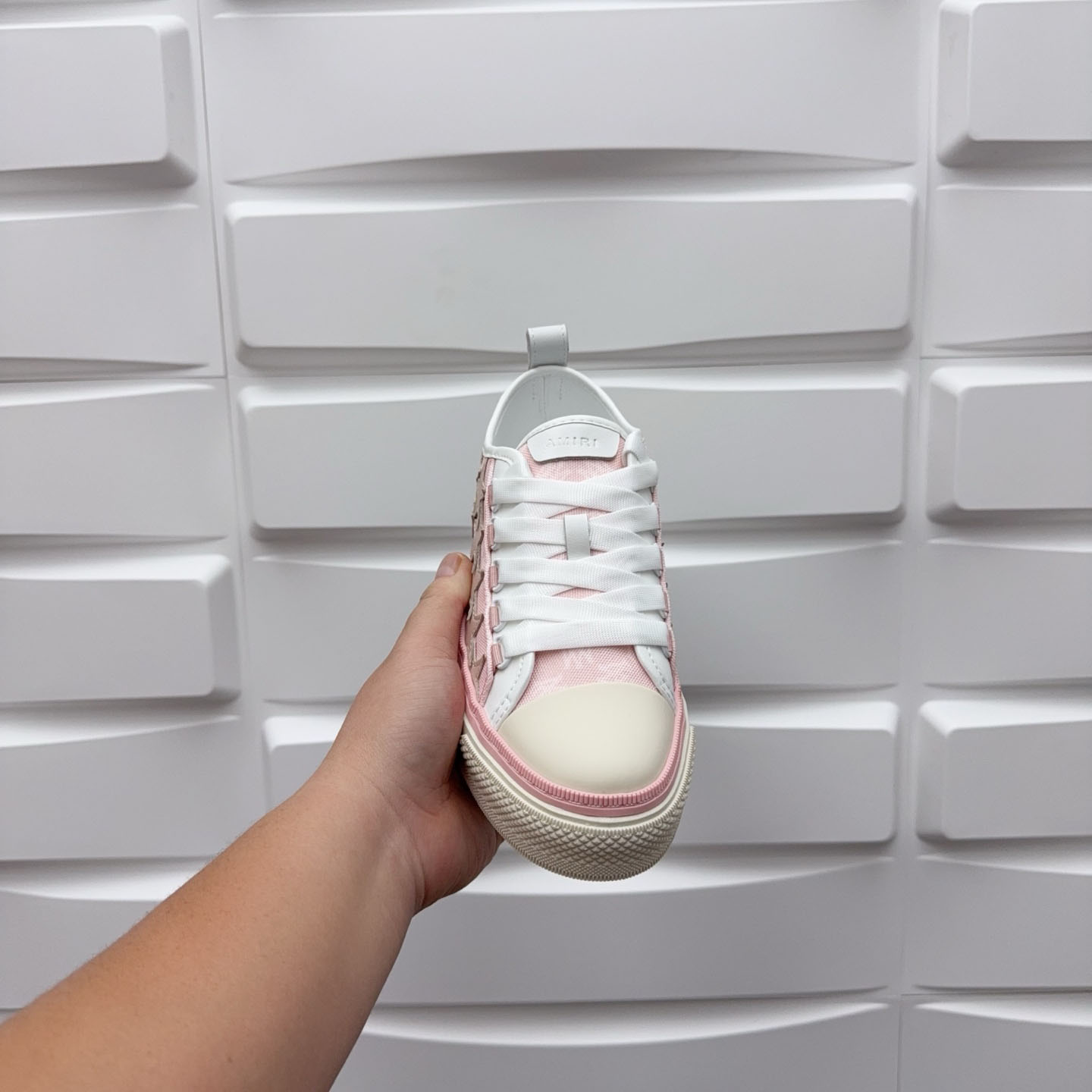 Amiri Stars Low-Top Canvas Platform Sneakers - DopestKickz