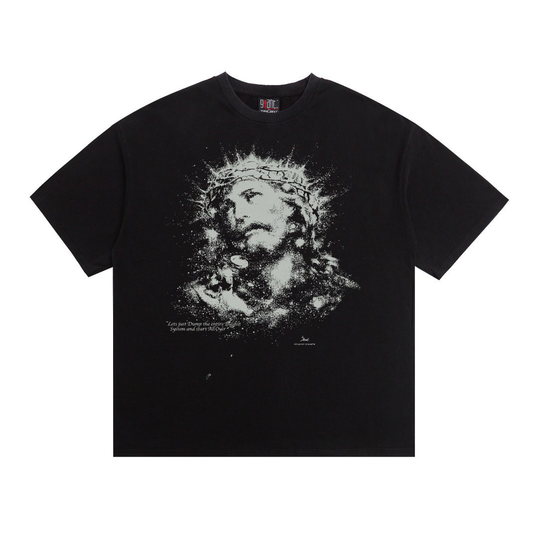 Saint Michael Saint Yourself Short-Sleeve Tee 'Black' - DopestKickz