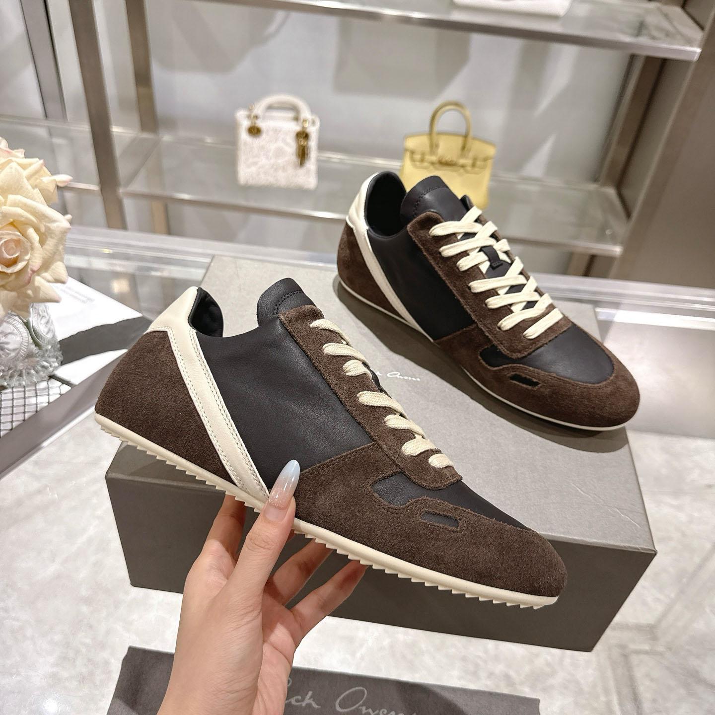 Rick Owens Concordians Minimal Sneaker 'Dark Dust Black' - DopestKickz