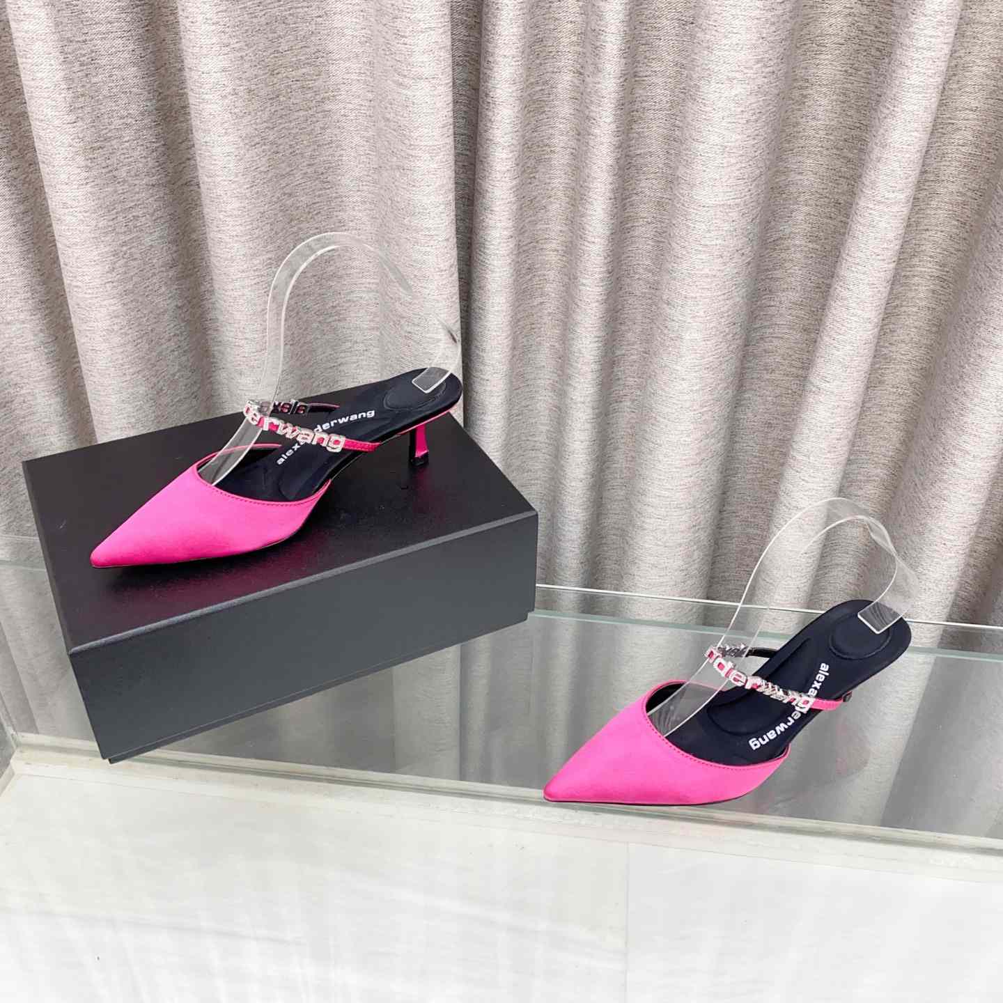 Alexander Wang Delphine Embellished Mid-heel Mules - DopestKickz