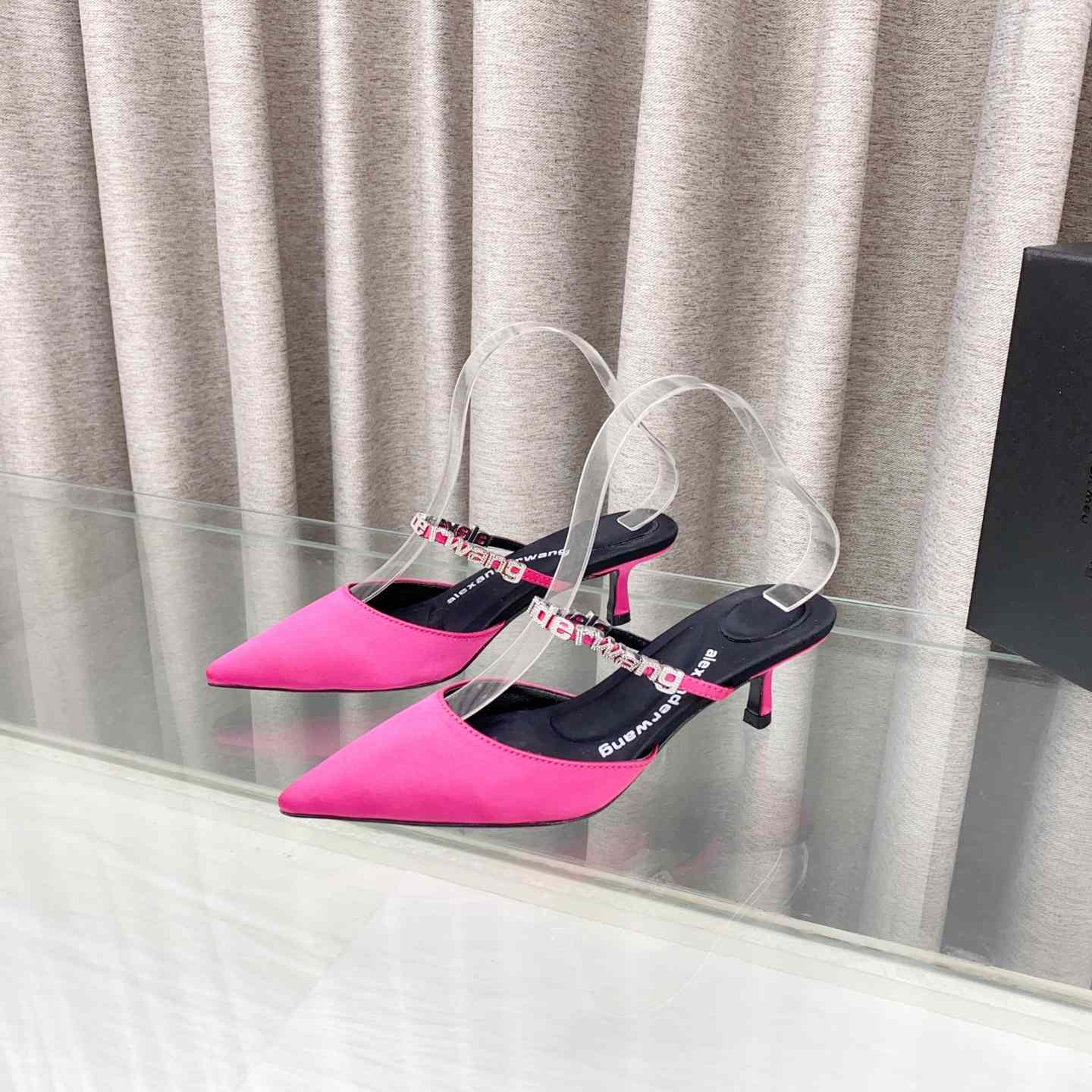 Alexander Wang Delphine Embellished Mid-heel Mules - DopestKickz